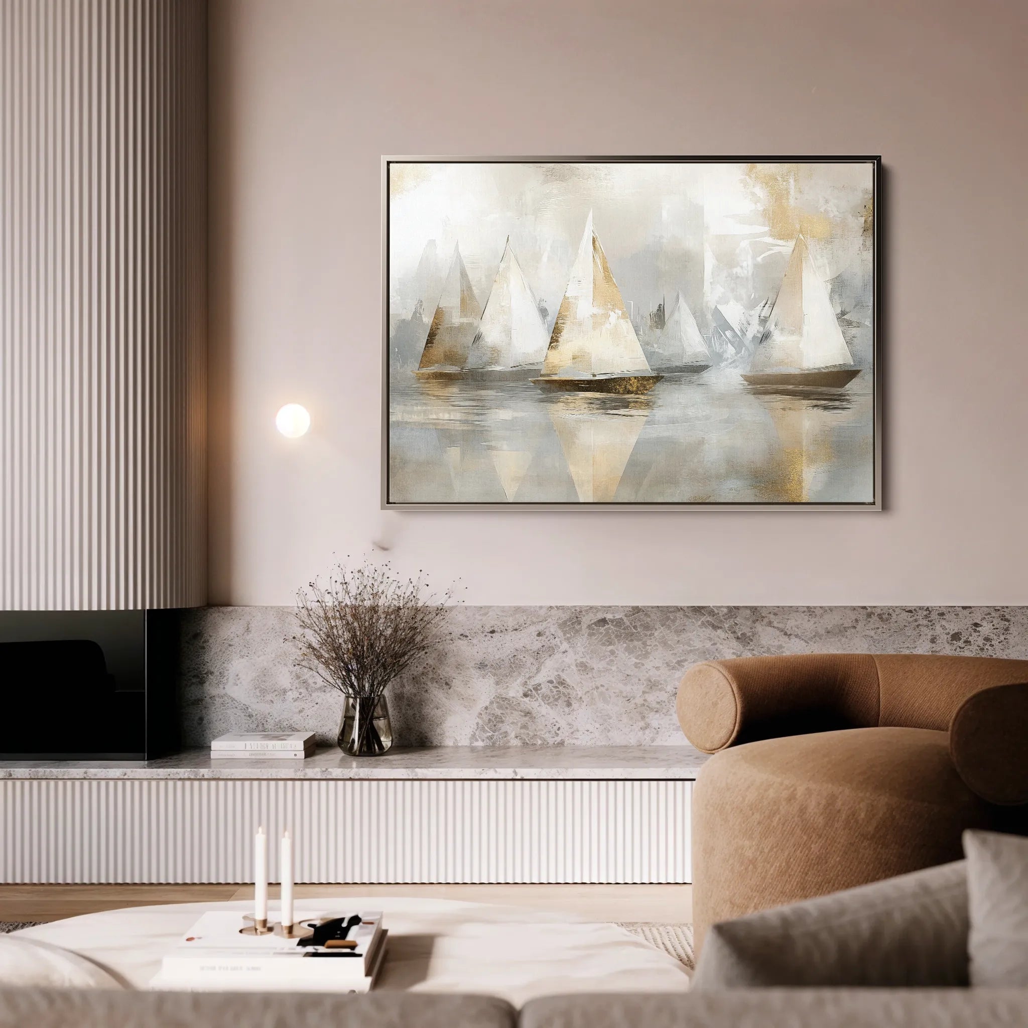 Landscape 481 Canvas Art 18" x 24" / 45 x 60 cm / Black