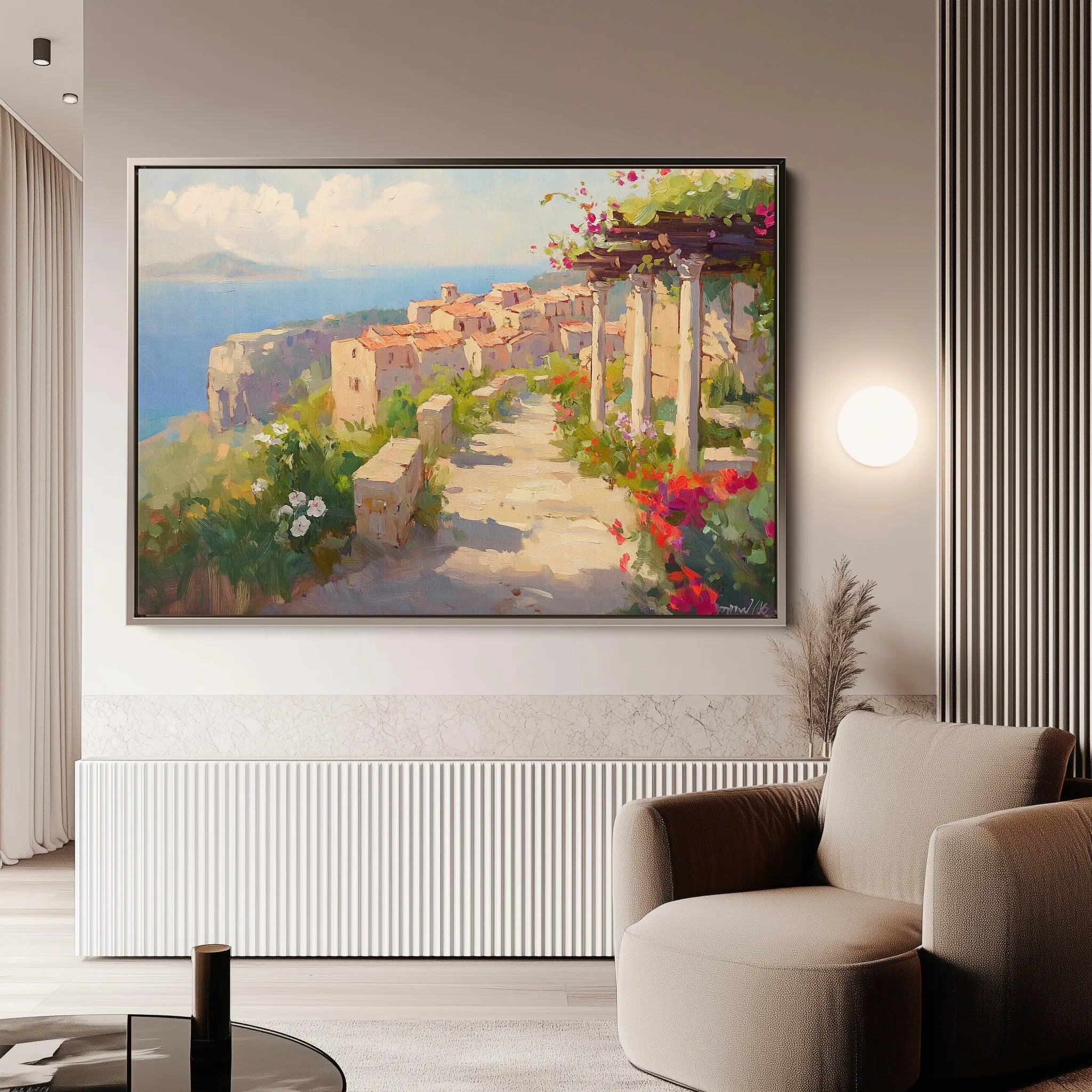 Landscape 482 Canvas Art 18" x 24" / 45 x 60 cm / Black