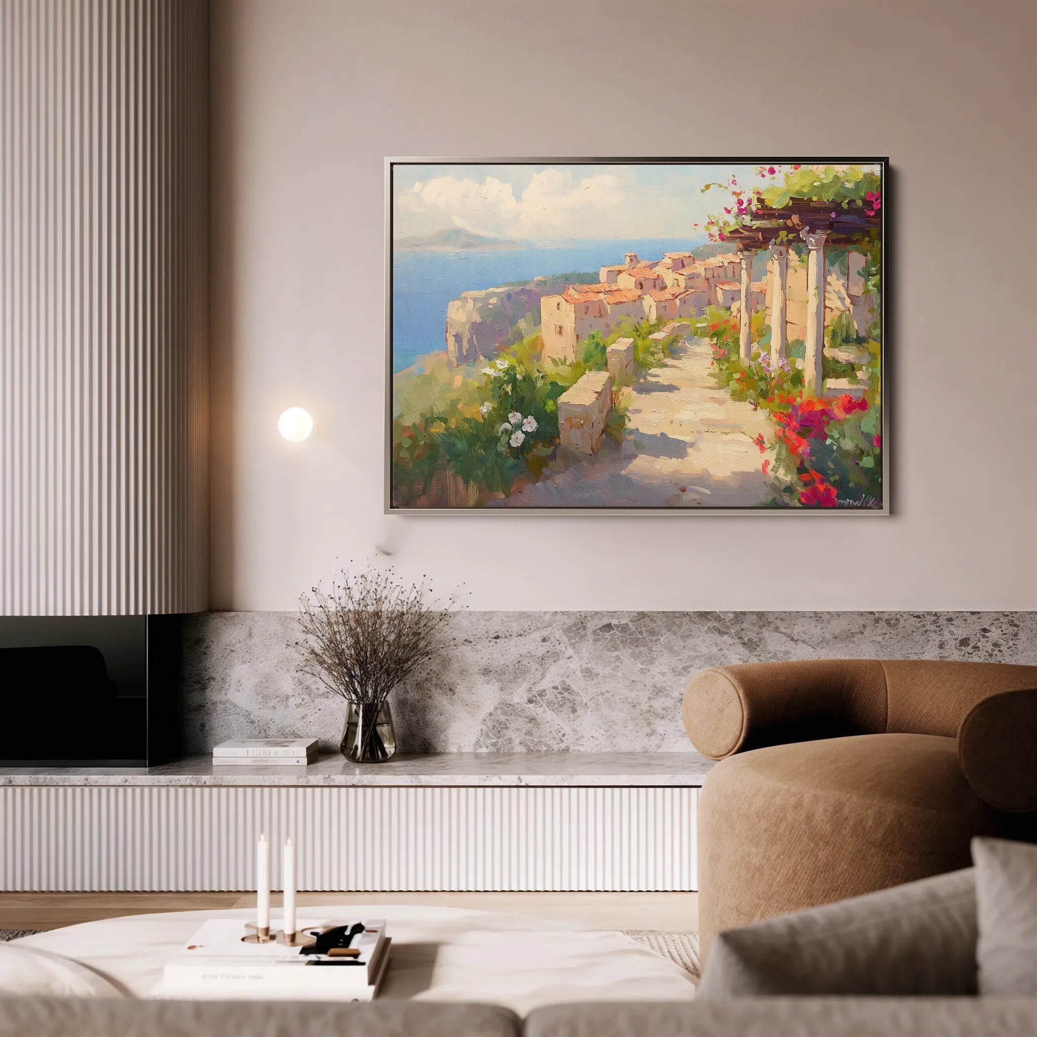 Landscape 482 Canvas Art 18" x 24" / 45 x 60 cm / Black