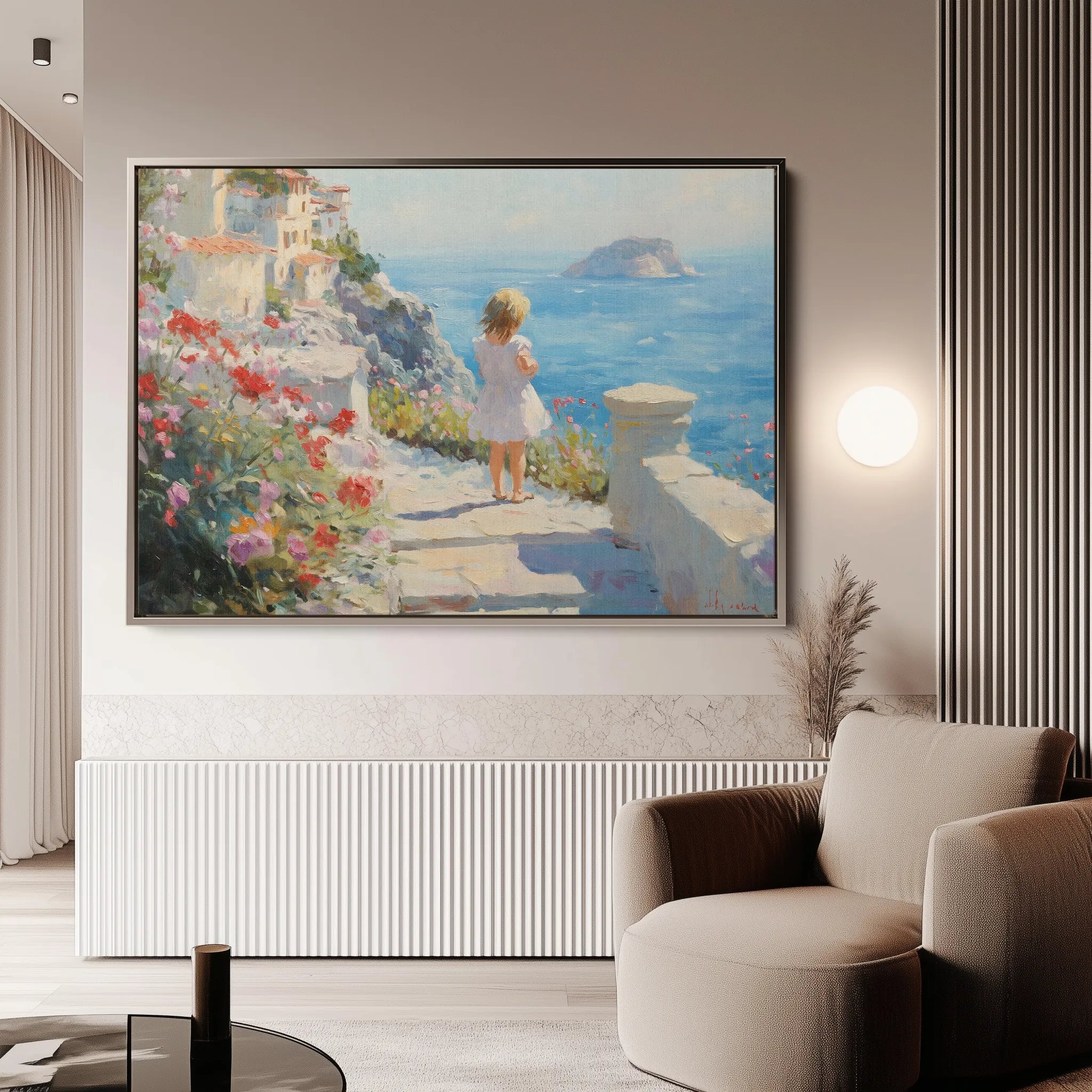 Landscape 483 Canvas Art 18" x 24" / 45 x 60 cm / Black