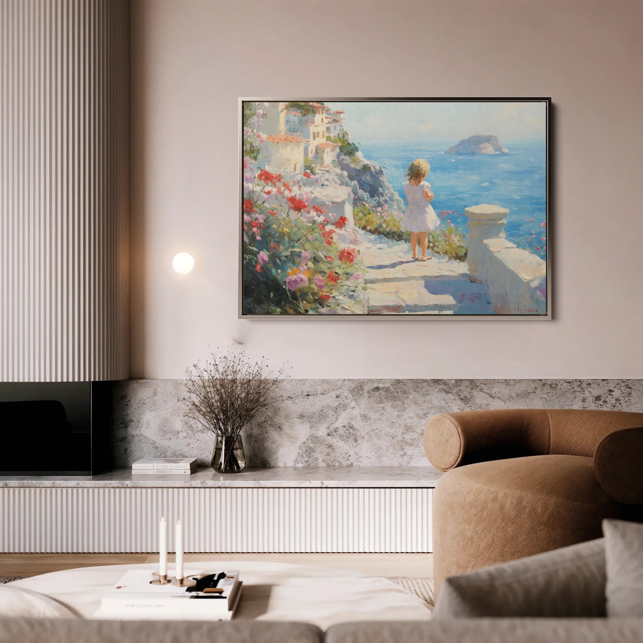 Landscape 483 Canvas Art 18" x 24" / 45 x 60 cm / Black