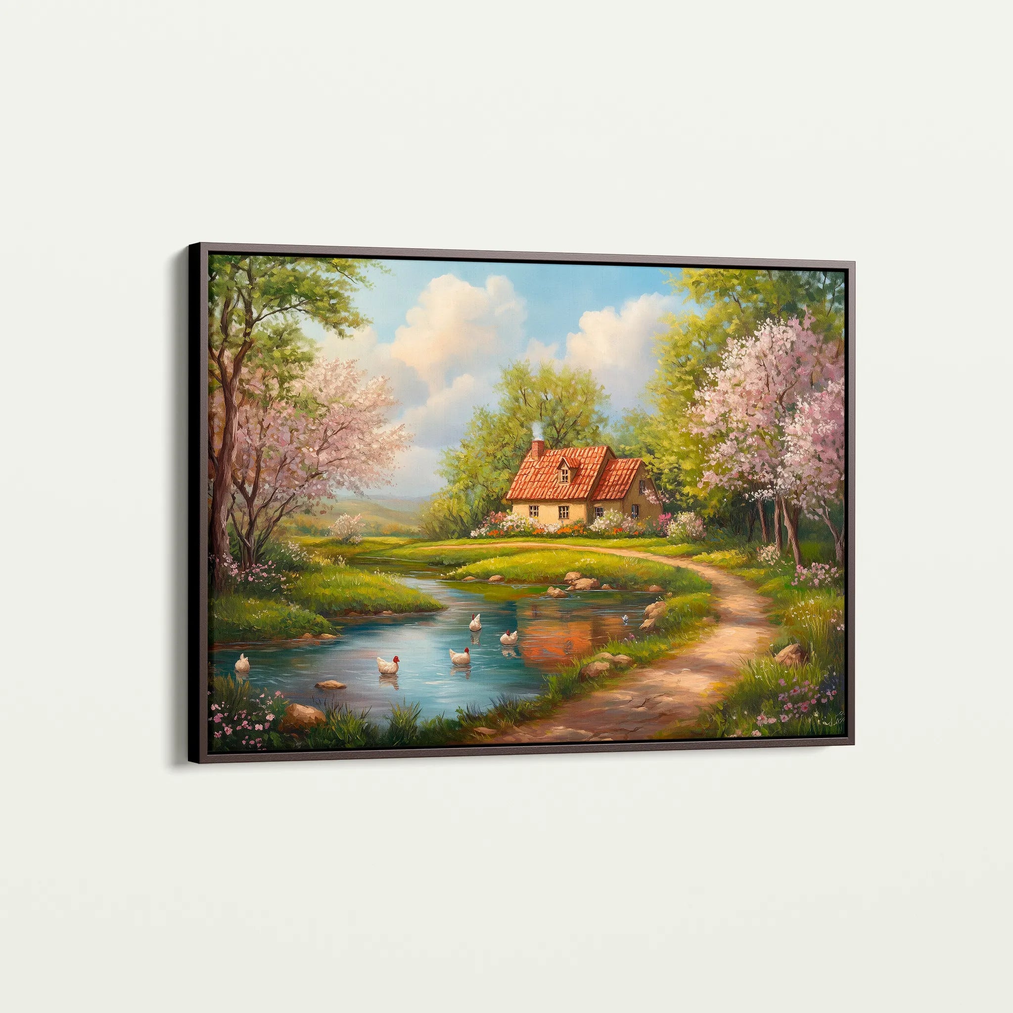 Landscape 484 Canvas Art 18" x 24" / 45 x 60 cm / Black