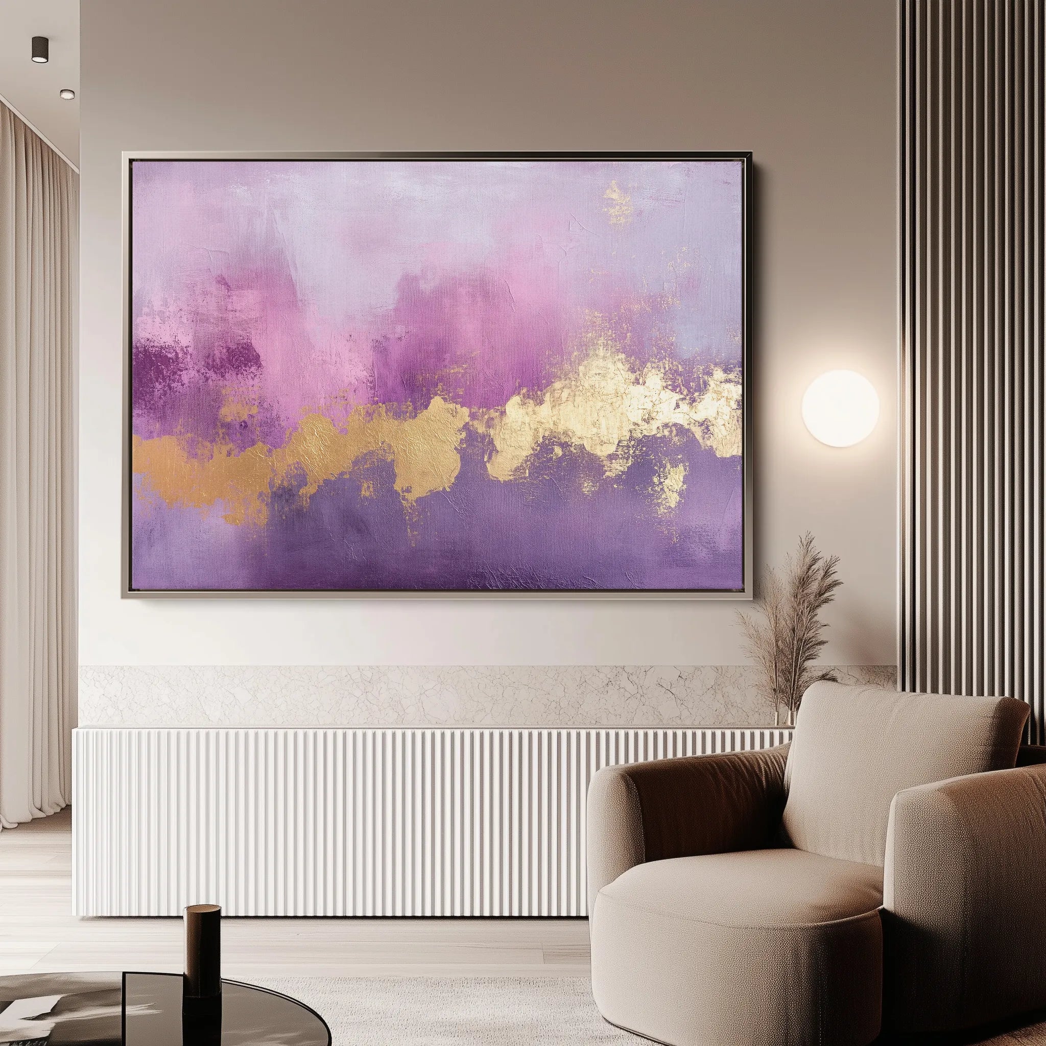 Abstract 485 Canvas Art 18" x 24" / 45 x 60 cm / Black