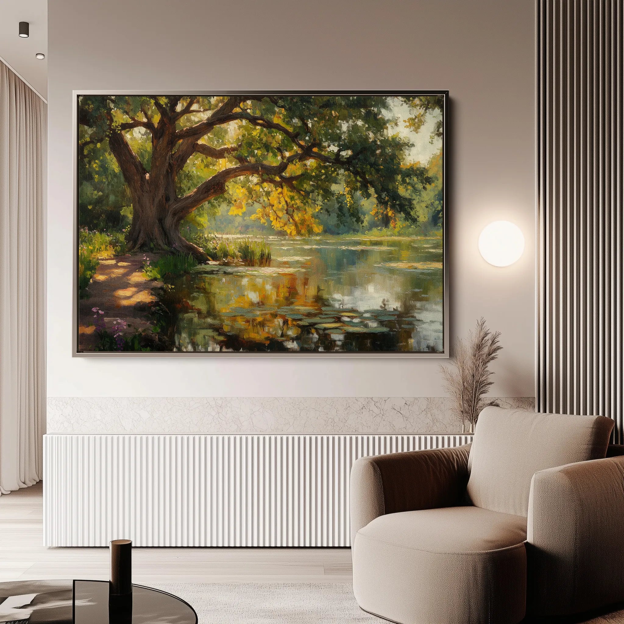 Landscape 485 Canvas Art 18" x 24" / 45 x 60 cm / Black
