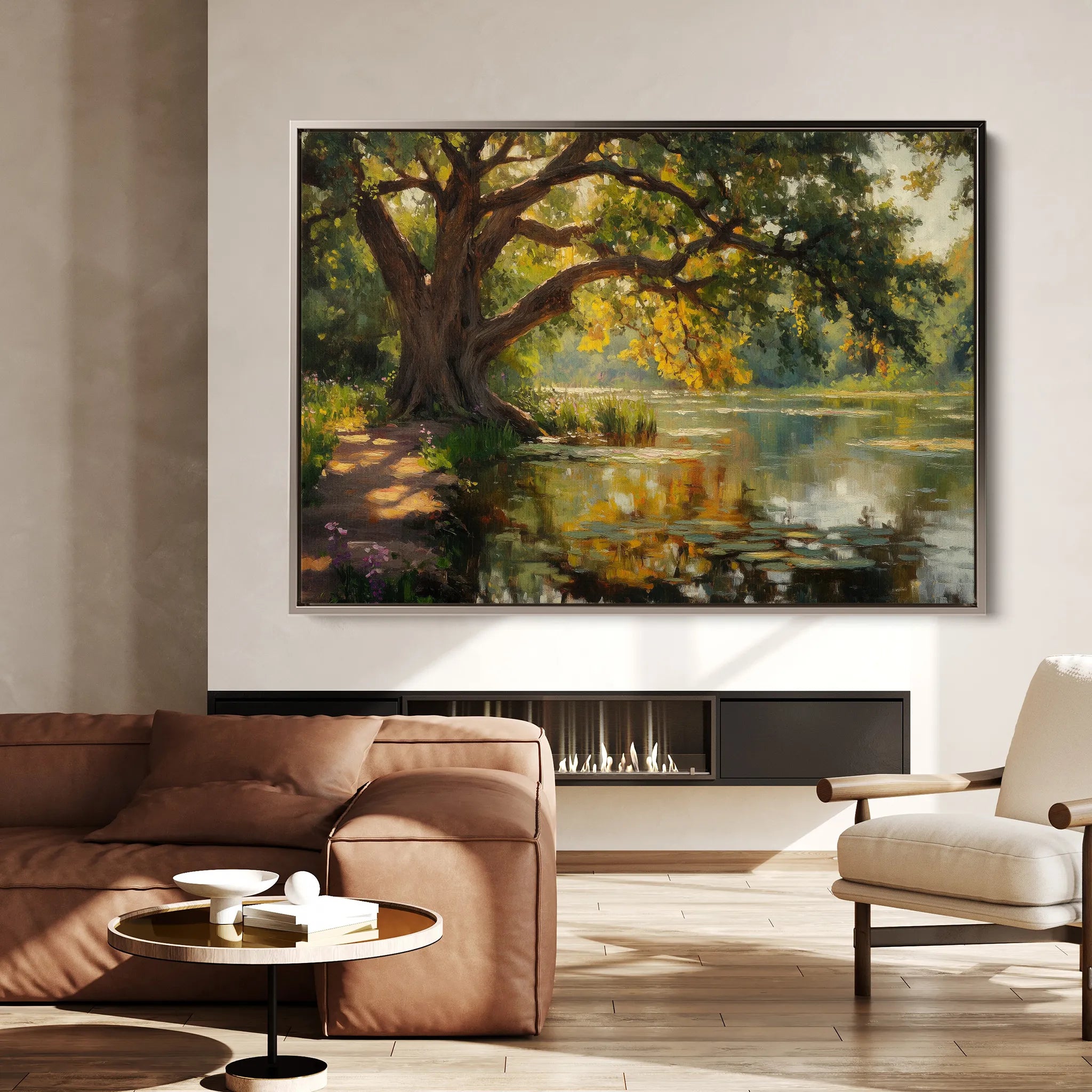 Landscape 485 Canvas Art 18" x 24" / 45 x 60 cm / Black