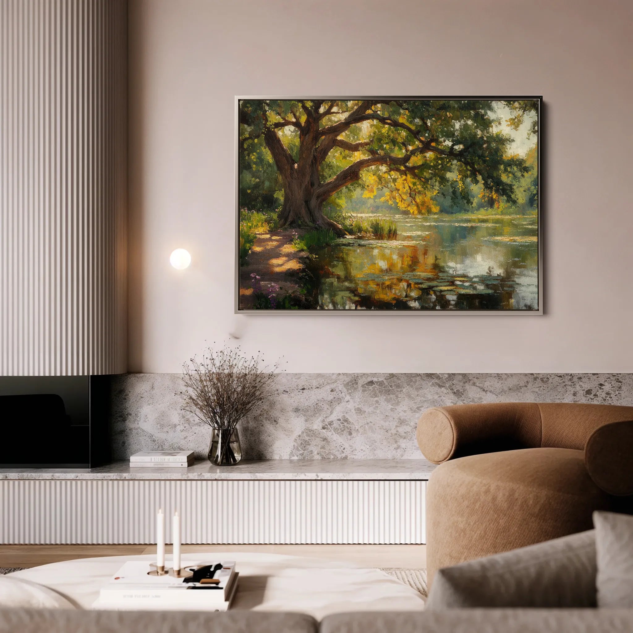 Landscape 485 Canvas Art 18" x 24" / 45 x 60 cm / Black