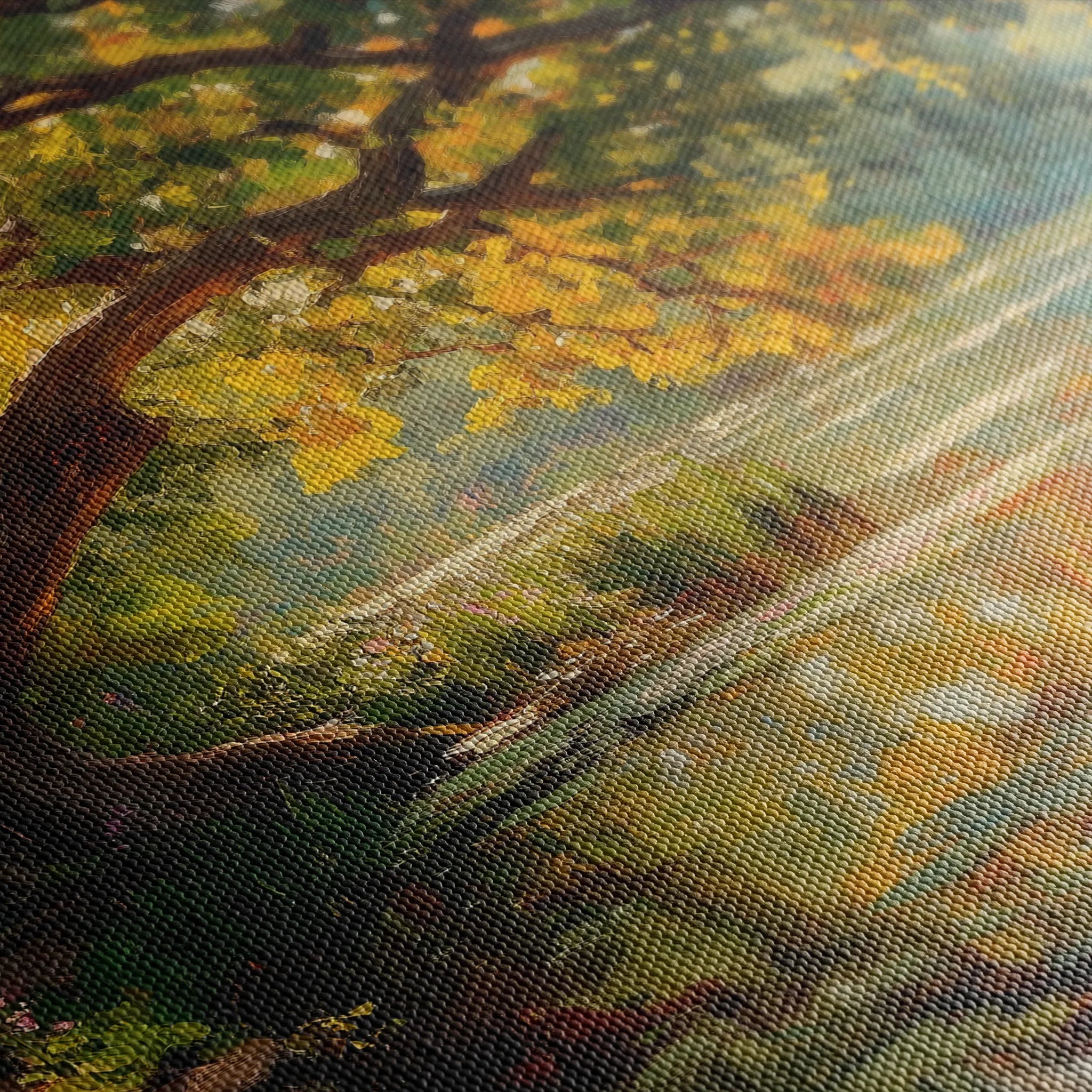 Landscape 485 Canvas Art 18" x 24" / 45 x 60 cm / Black