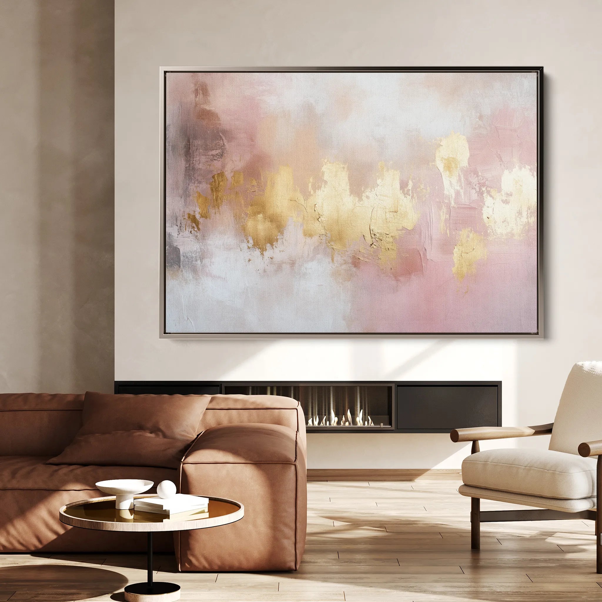 Abstract 486 Canvas Art 18" x 24" / 45 x 60 cm / Black