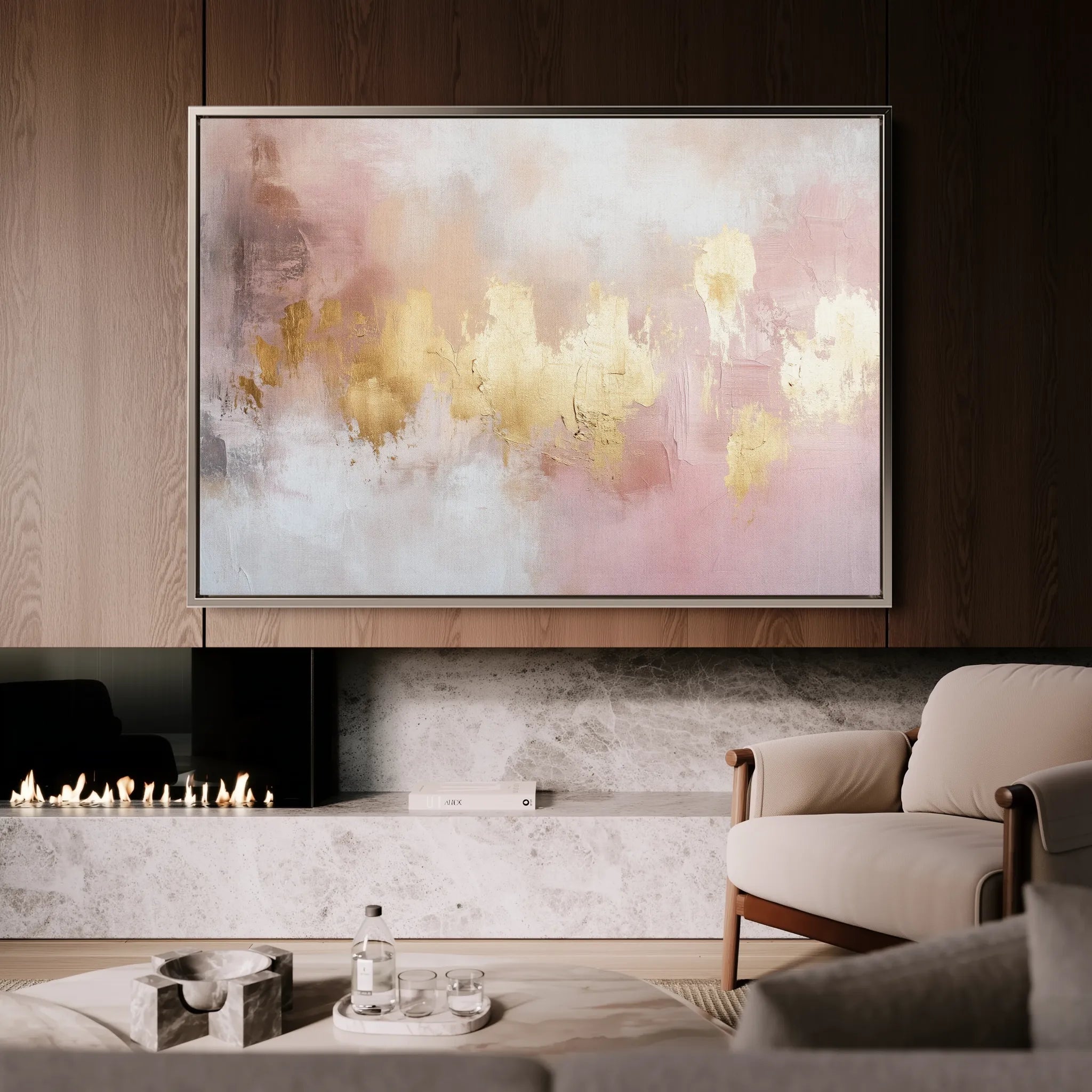 Abstract 486 Canvas Art 18" x 24" / 45 x 60 cm / Black