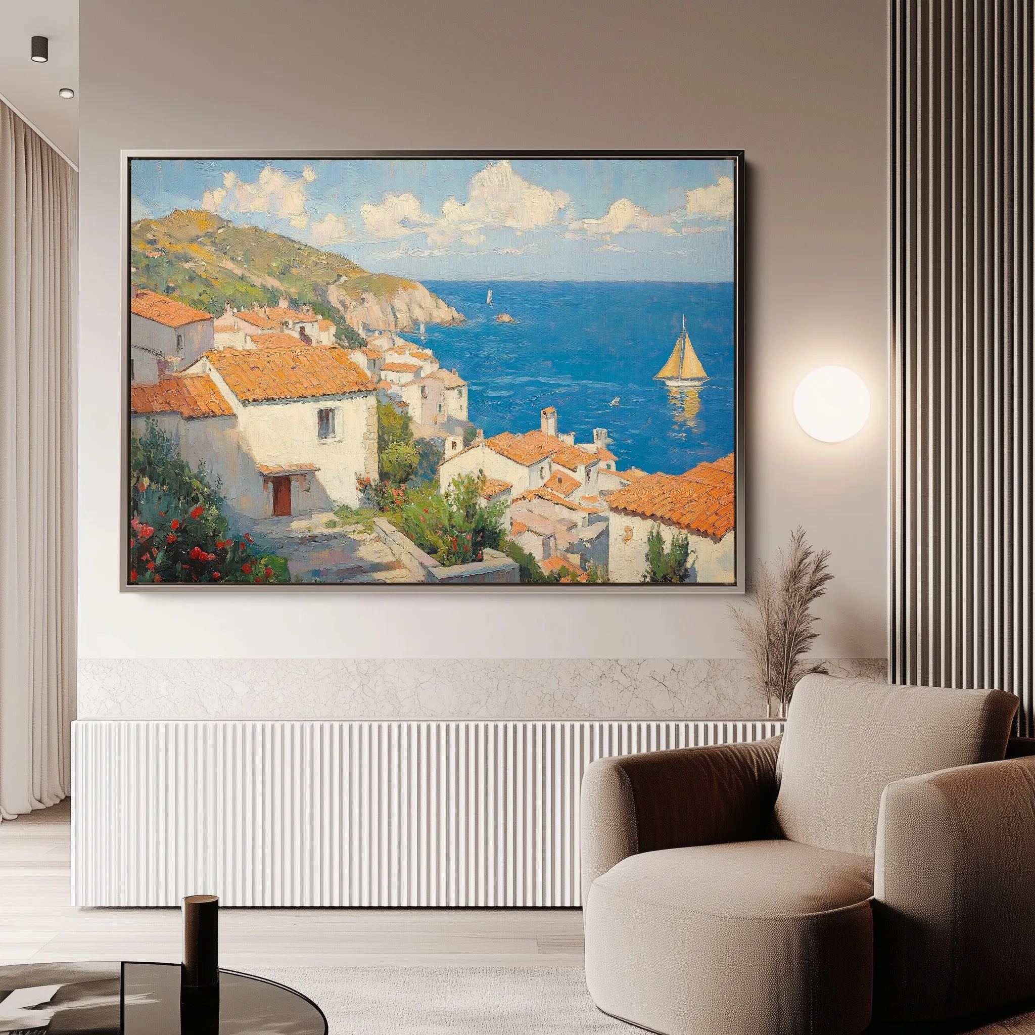 Landscape 486 Canvas Art 18" x 24" / 45 x 60 cm / Black