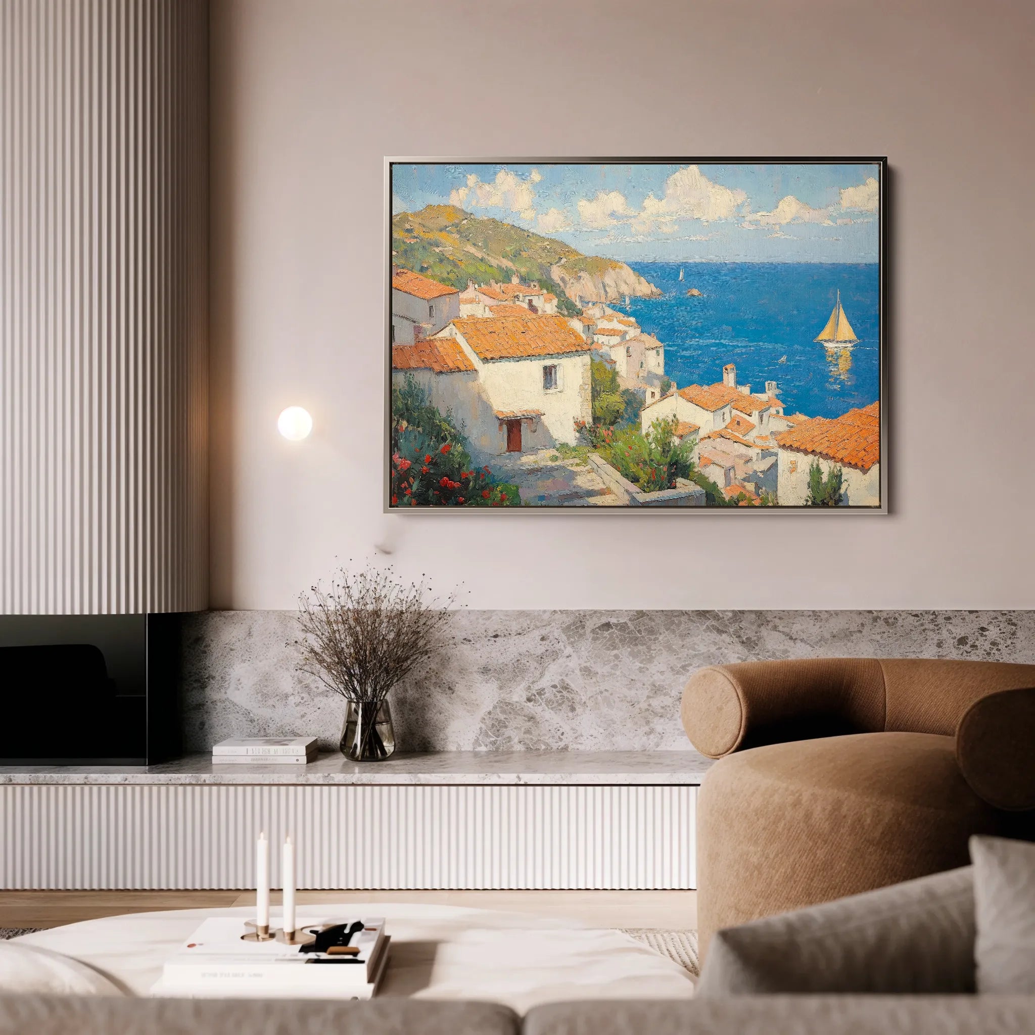 Landscape 486 Canvas Art 18" x 24" / 45 x 60 cm / Black