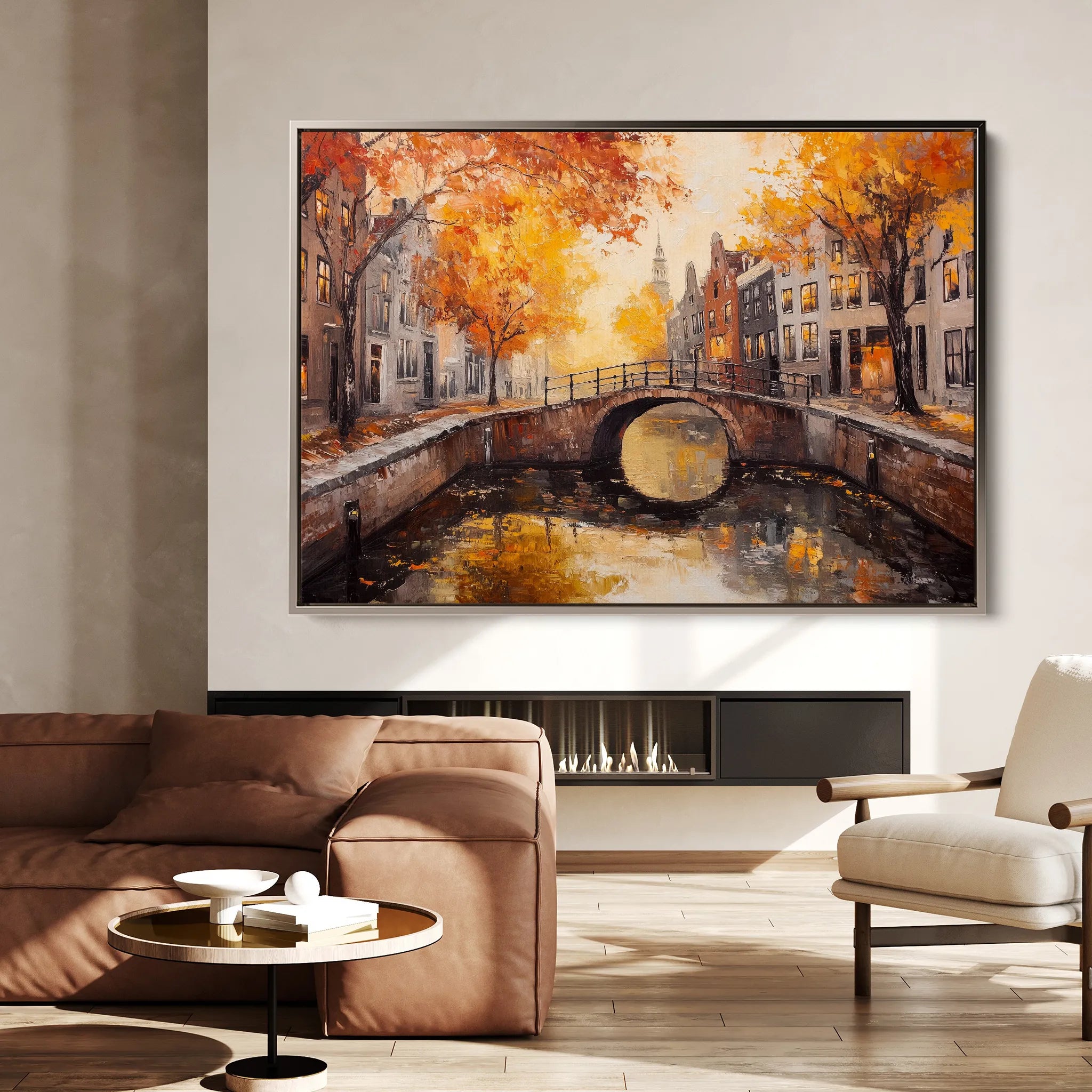 Landscape 487 Canvas Art 18" x 24" / 45 x 60 cm / Black