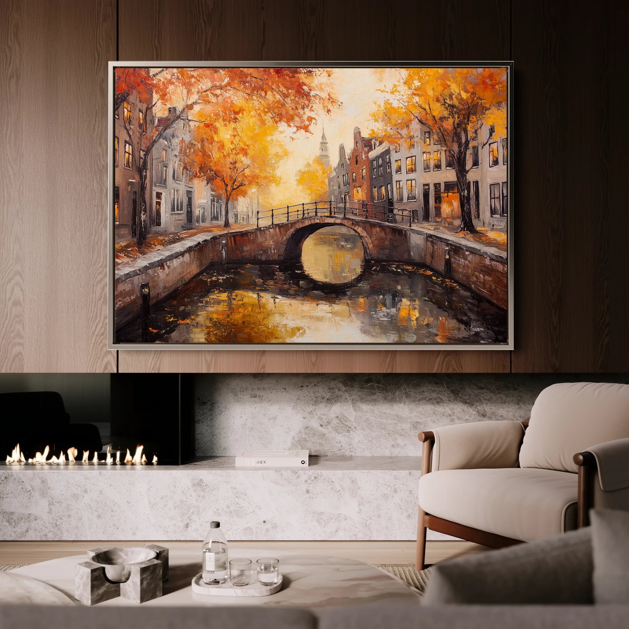 Landscape 487 Canvas Art 18" x 24" / 45 x 60 cm / Black