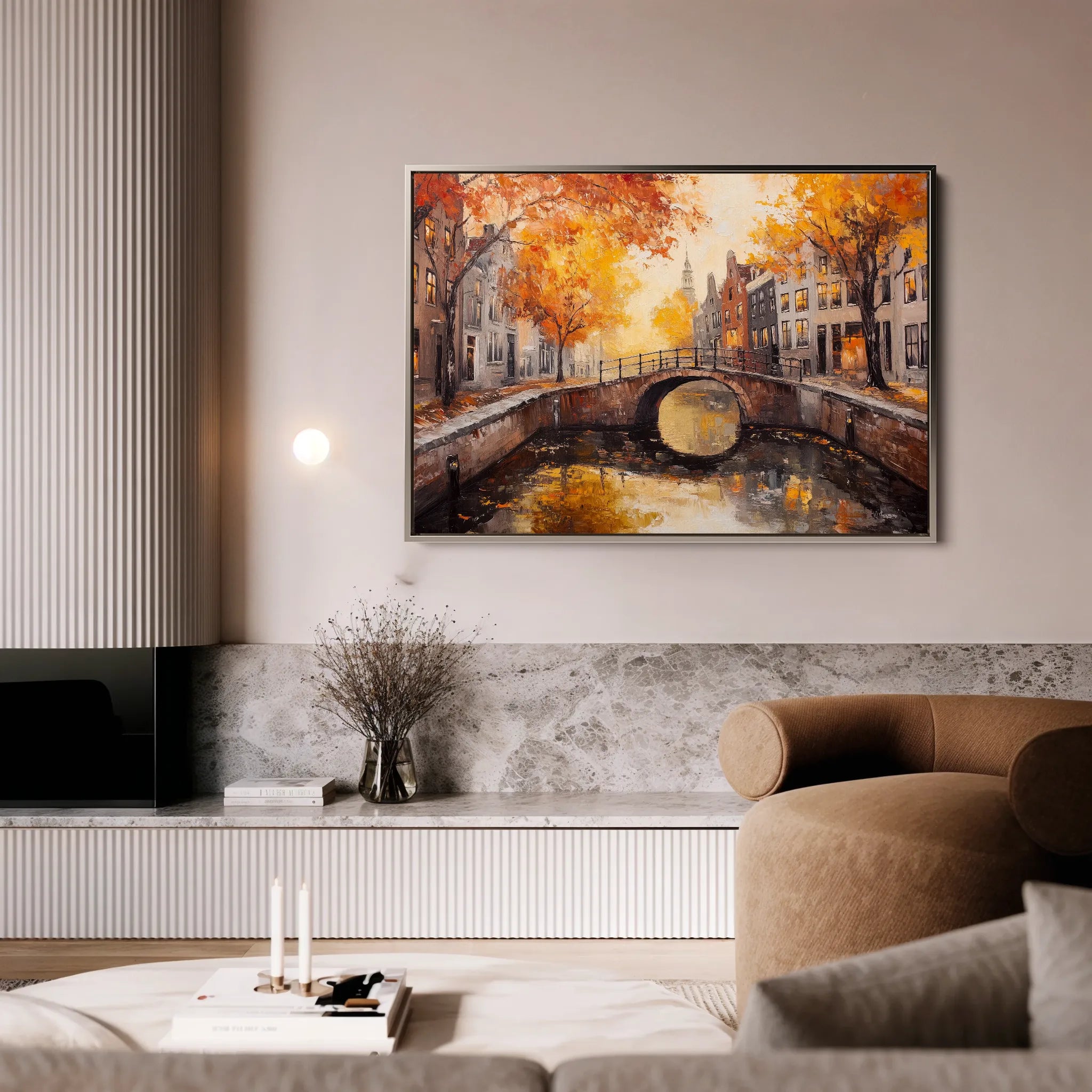Landscape 487 Canvas Art 18" x 24" / 45 x 60 cm / Black