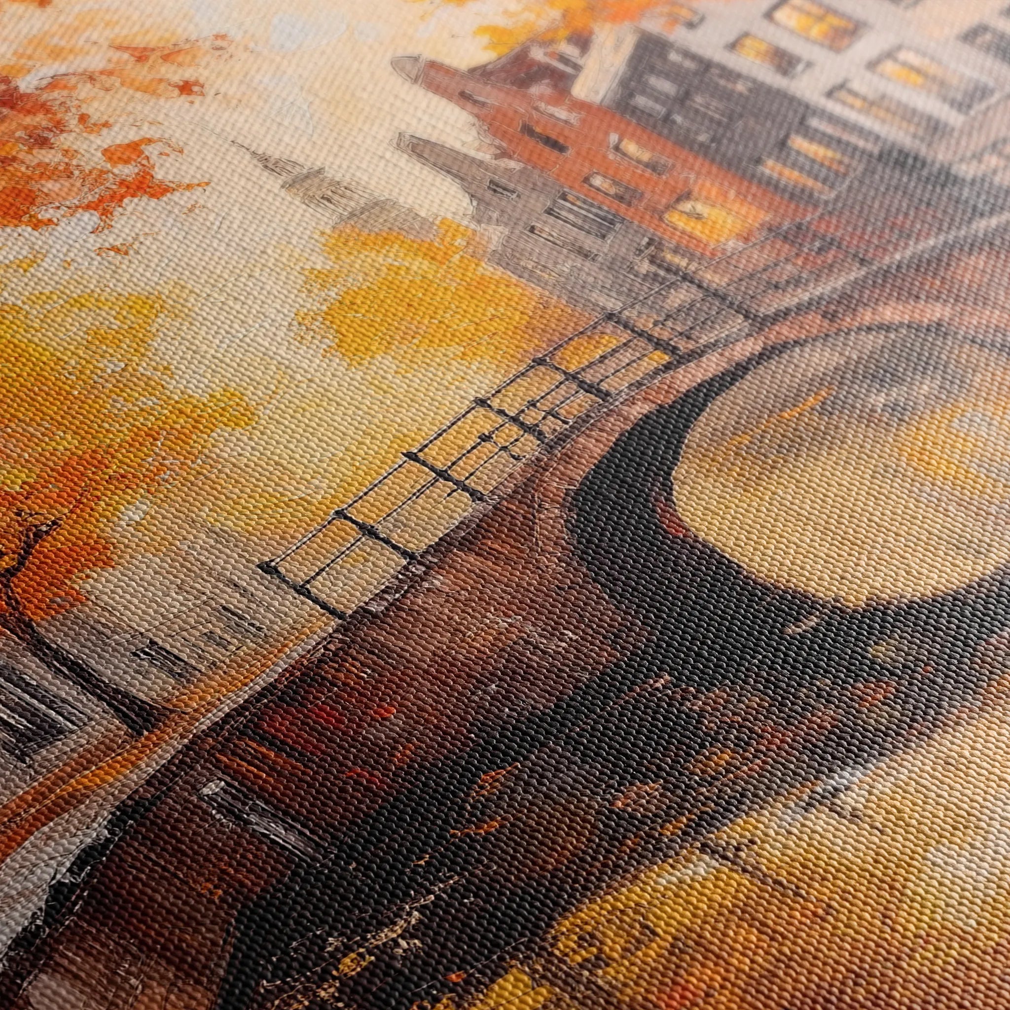 Landscape 487 Canvas Art 18" x 24" / 45 x 60 cm / Black