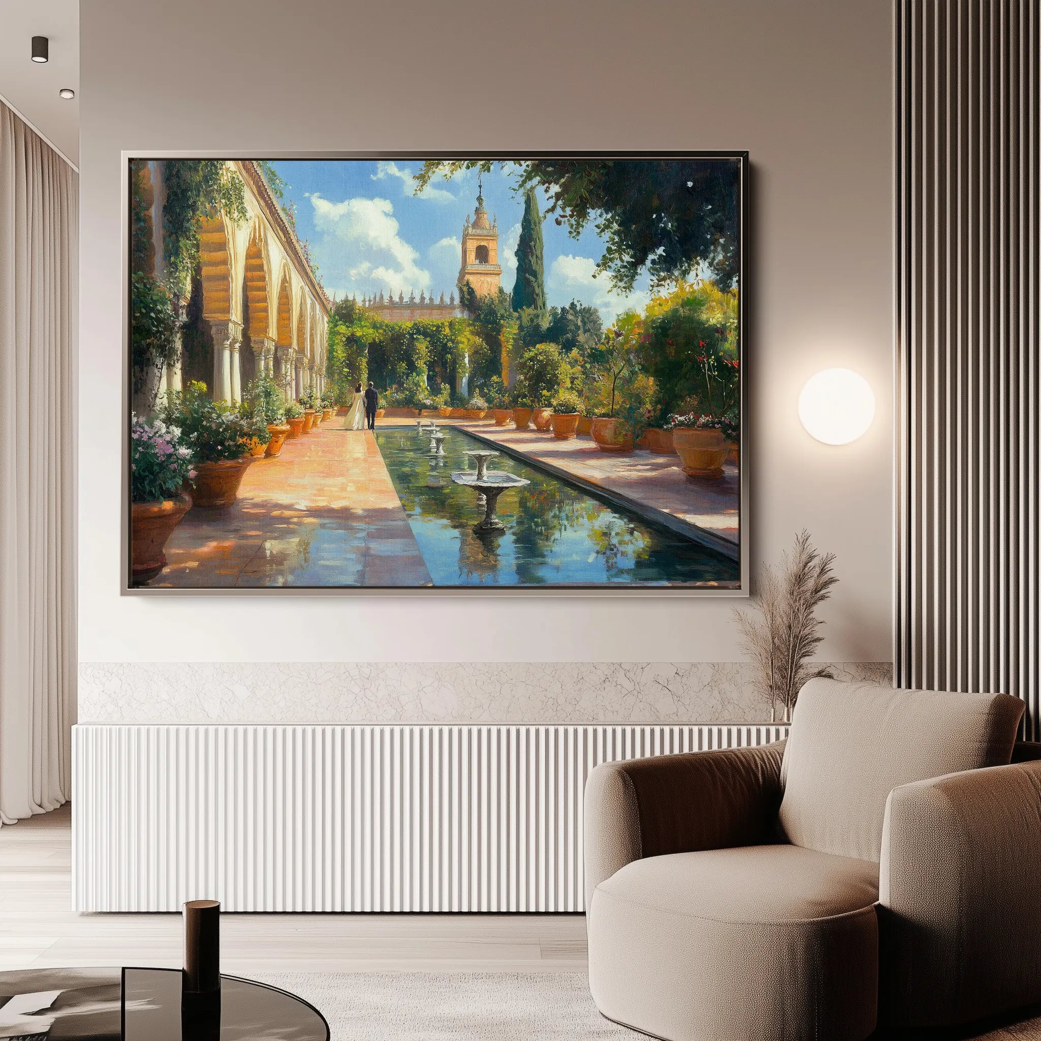 Landscape 488 Canvas Art 18" x 24" / 45 x 60 cm / Black