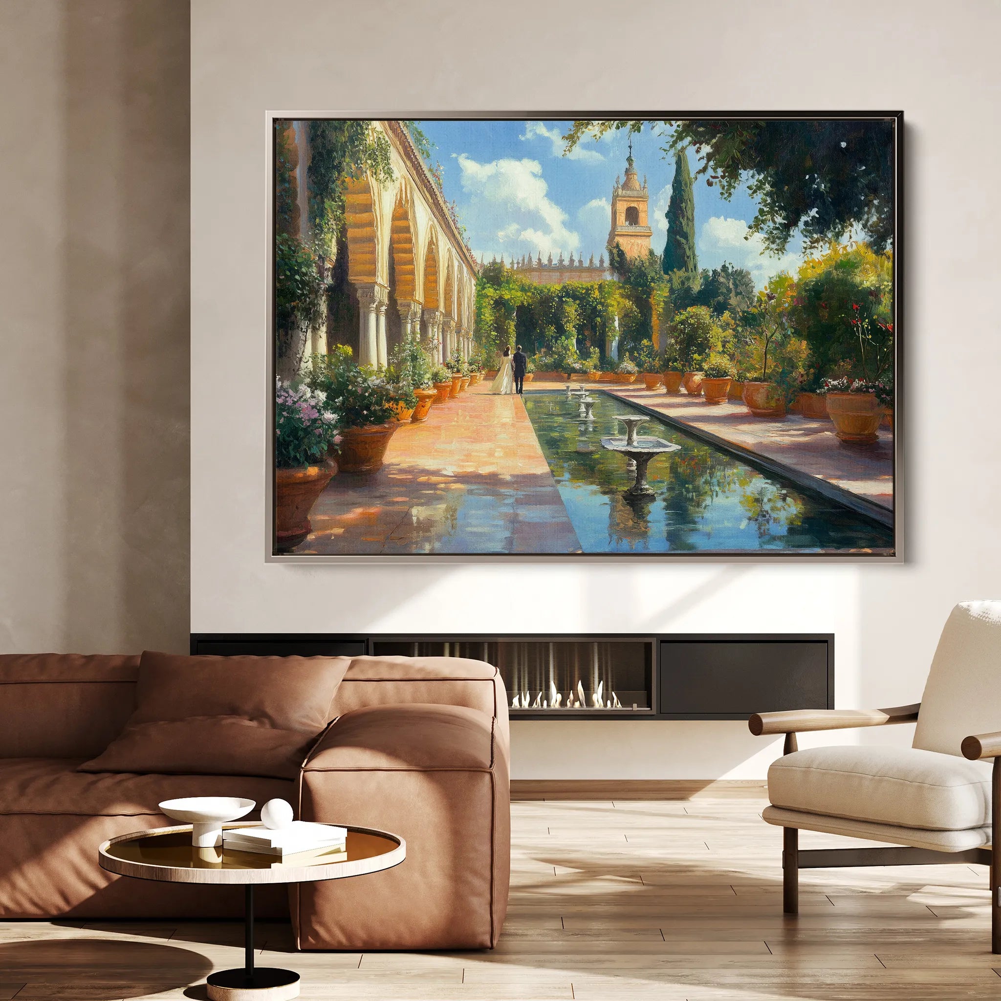 Landscape 488 Canvas Art 18" x 24" / 45 x 60 cm / Black