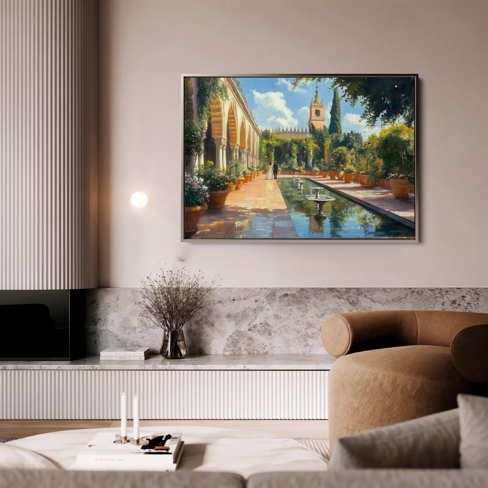 Landscape 488 Canvas Art 18" x 24" / 45 x 60 cm / Black