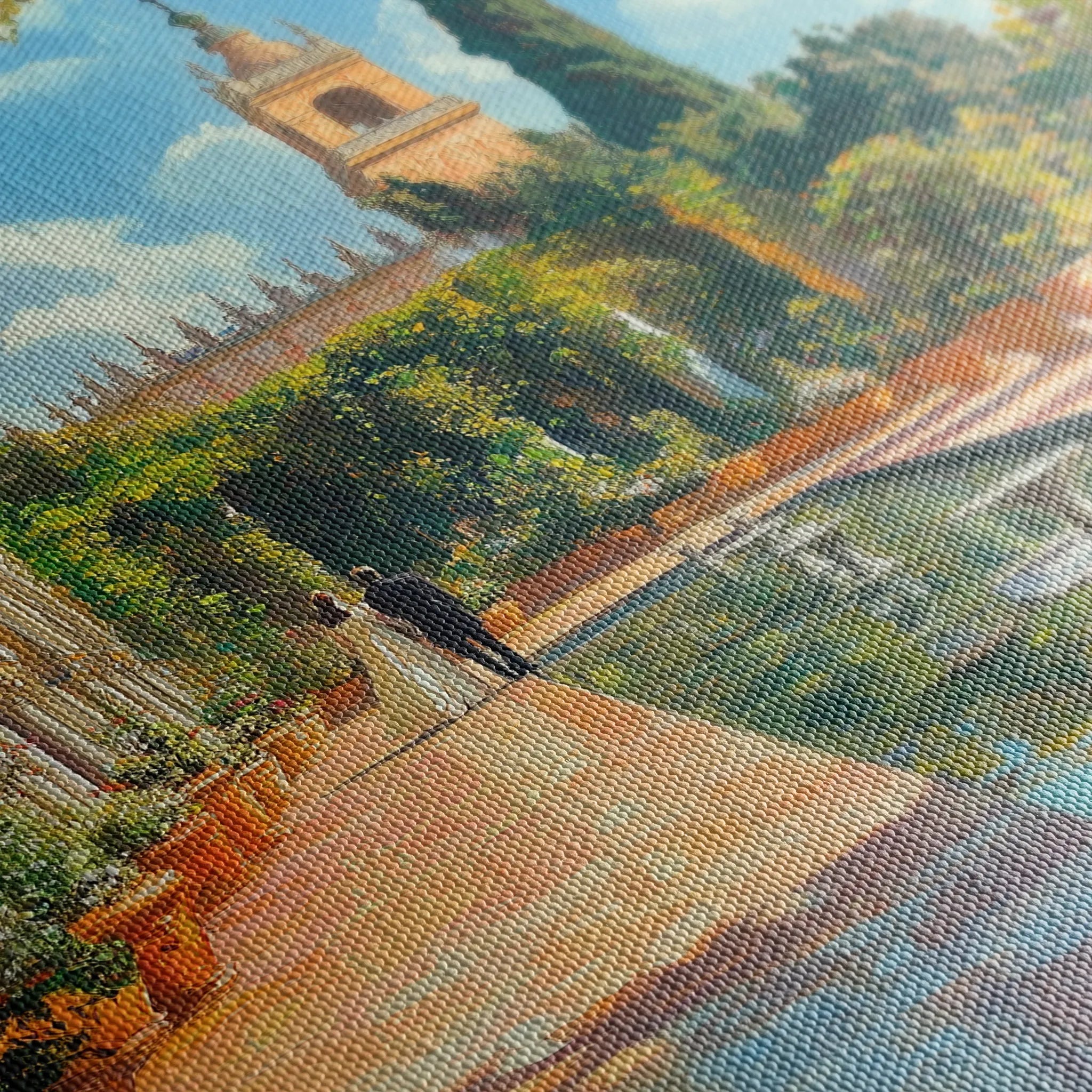 Landscape 488 Canvas Art 18" x 24" / 45 x 60 cm / Black