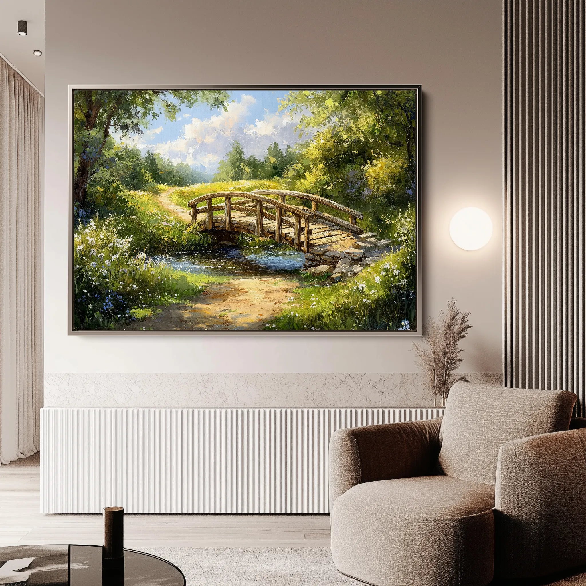 Landscape 489 Canvas Art 18" x 24" / 45 x 60 cm / Black