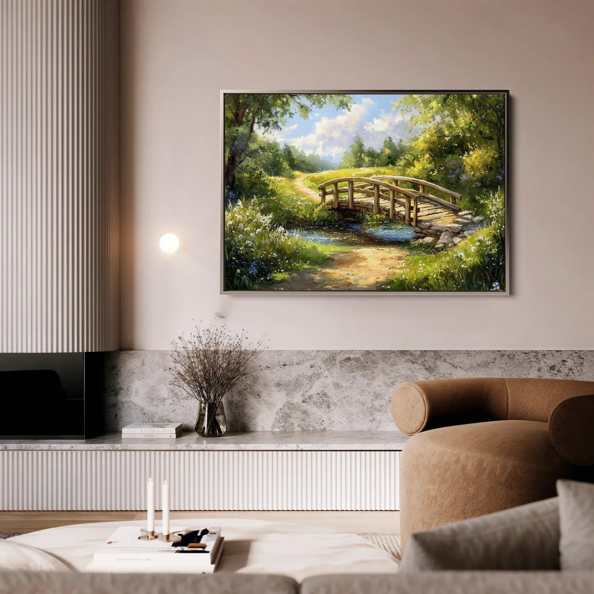 Landscape 489 Canvas Art 18" x 24" / 45 x 60 cm / Black