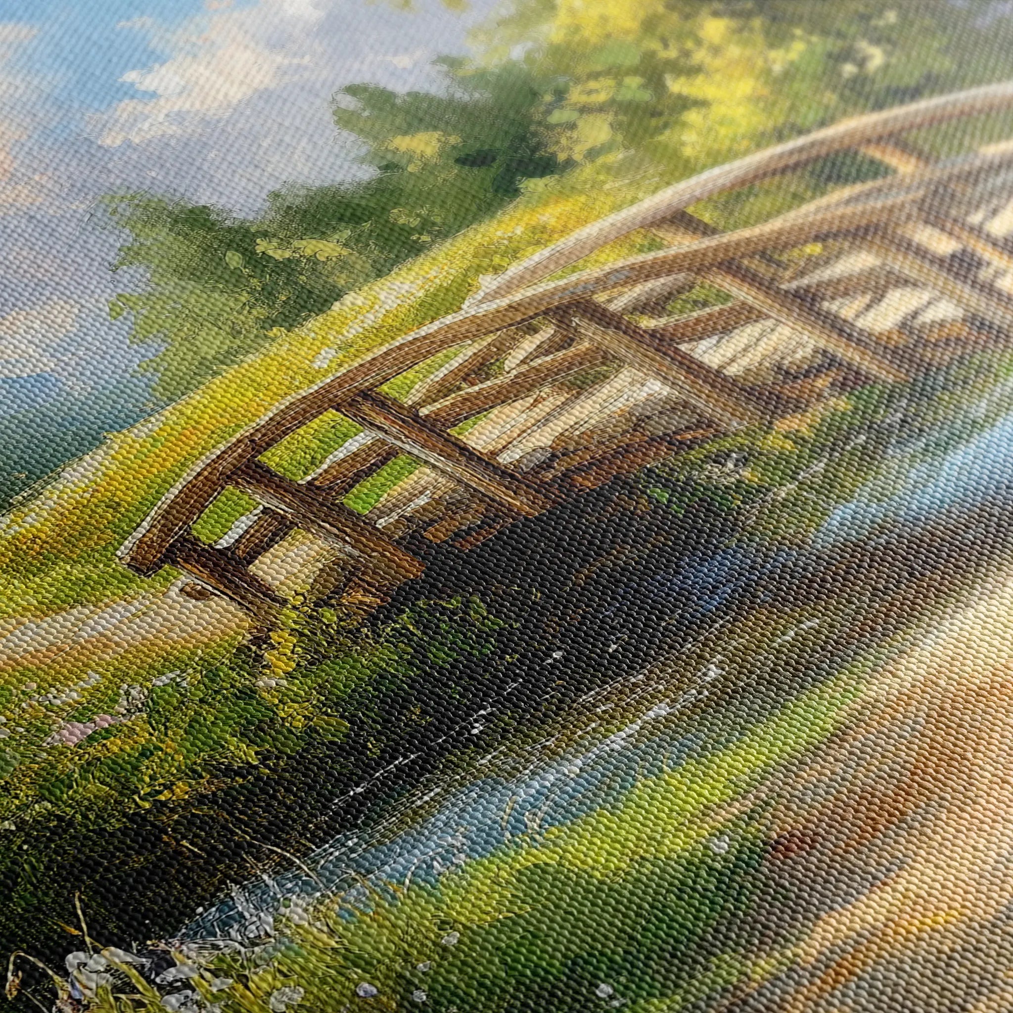 Landscape 489 Canvas Art 18" x 24" / 45 x 60 cm / Black