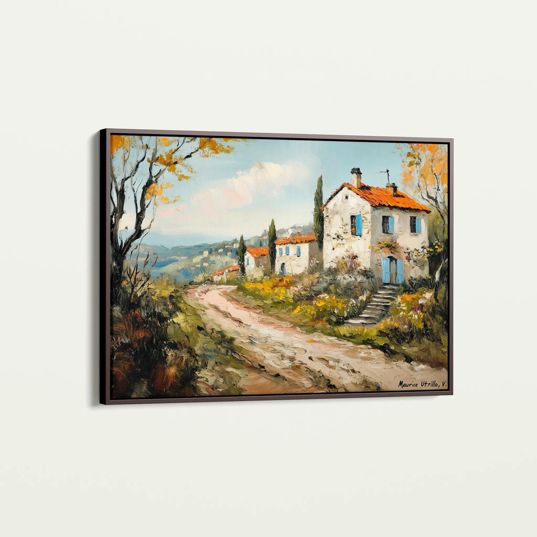 Landscape 490 Canvas Art 18" x 24" / 45 x 60 cm / Black