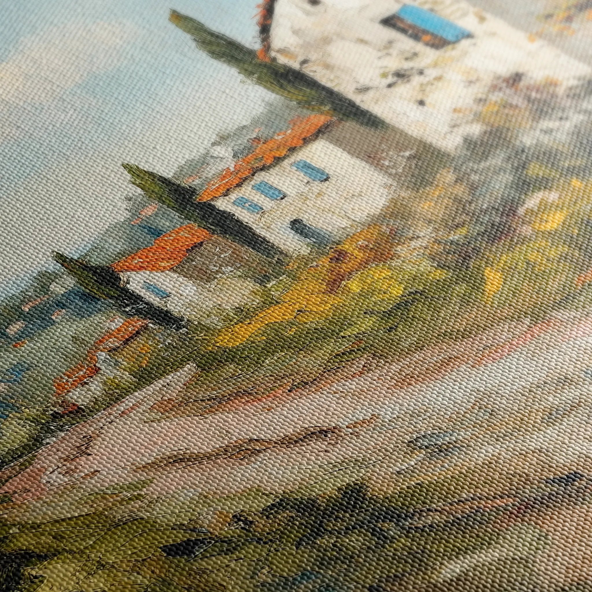 Landscape 490 Canvas Art 18" x 24" / 45 x 60 cm / Black
