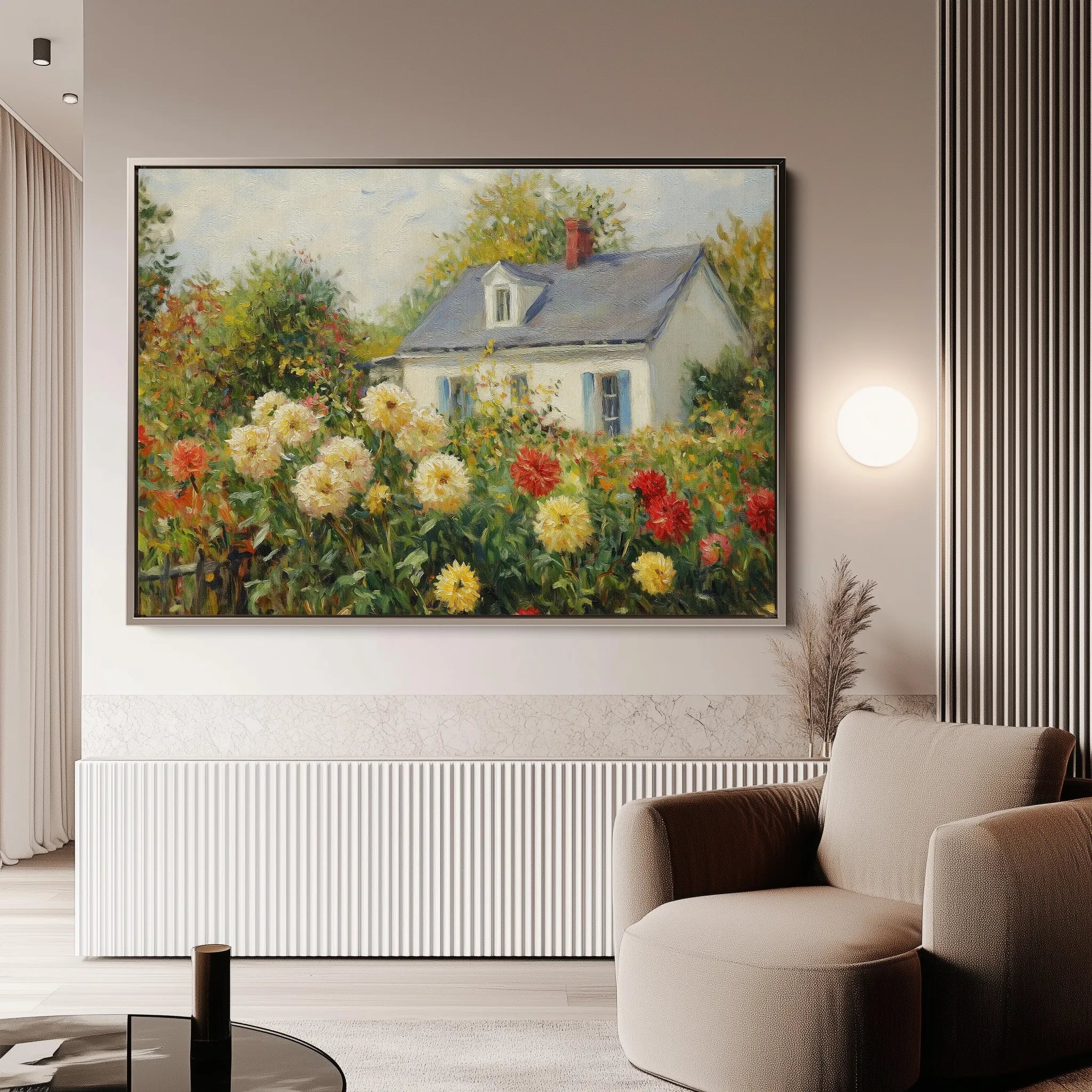 Landscape 491 Canvas Art 18" x 24" / 45 x 60 cm / Black
