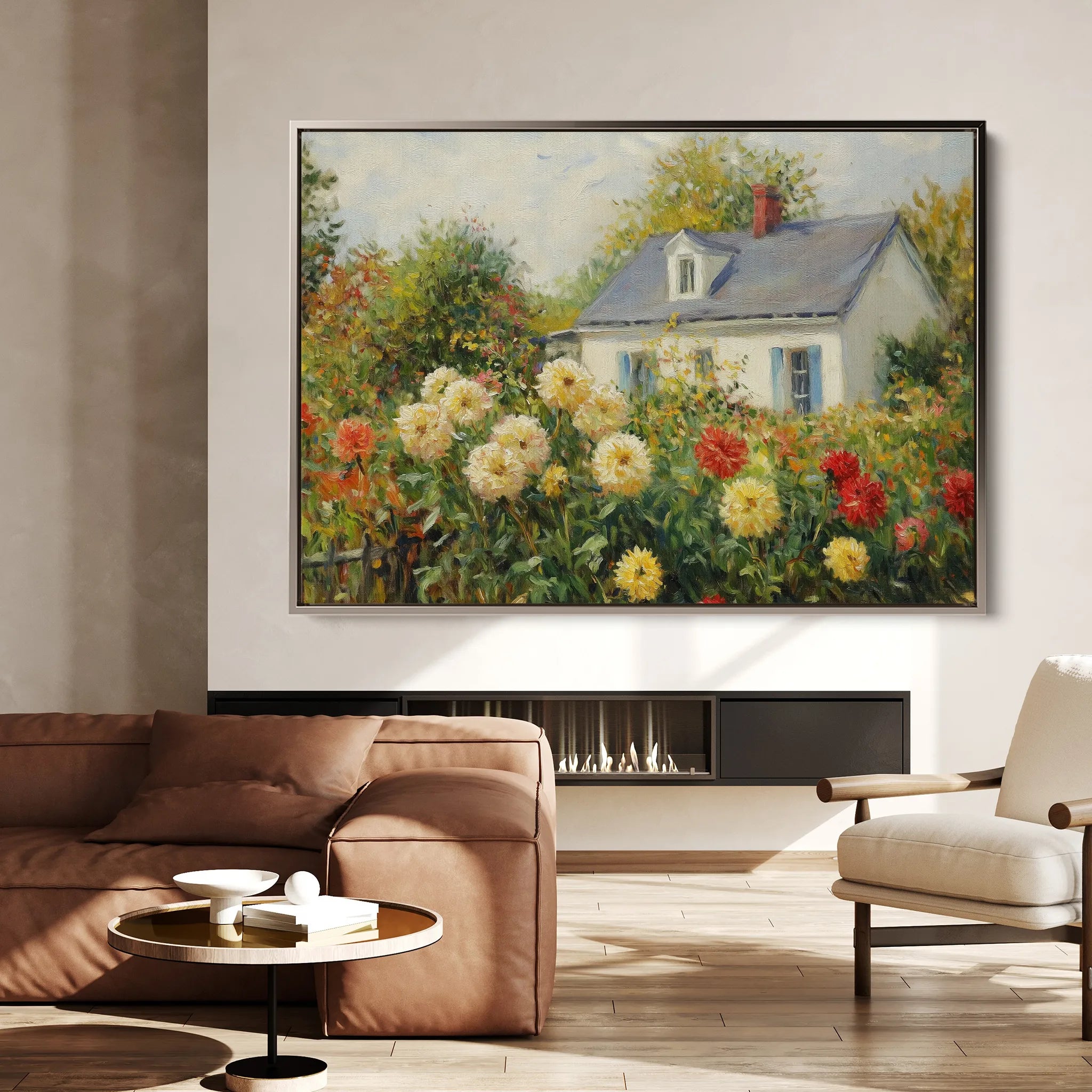 Landscape 491 Canvas Art 18" x 24" / 45 x 60 cm / Black