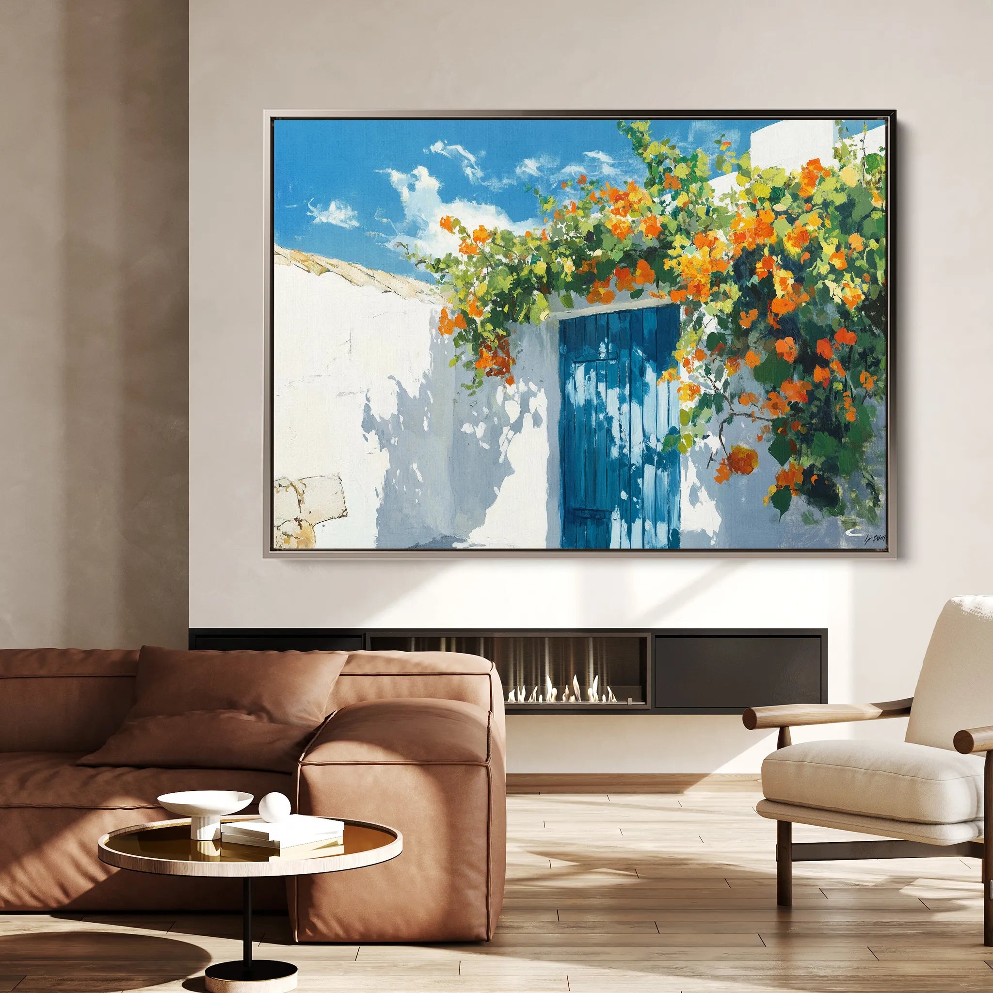 Landscape 493 Canvas Art 18" x 24" / 45 x 60 cm / Black
