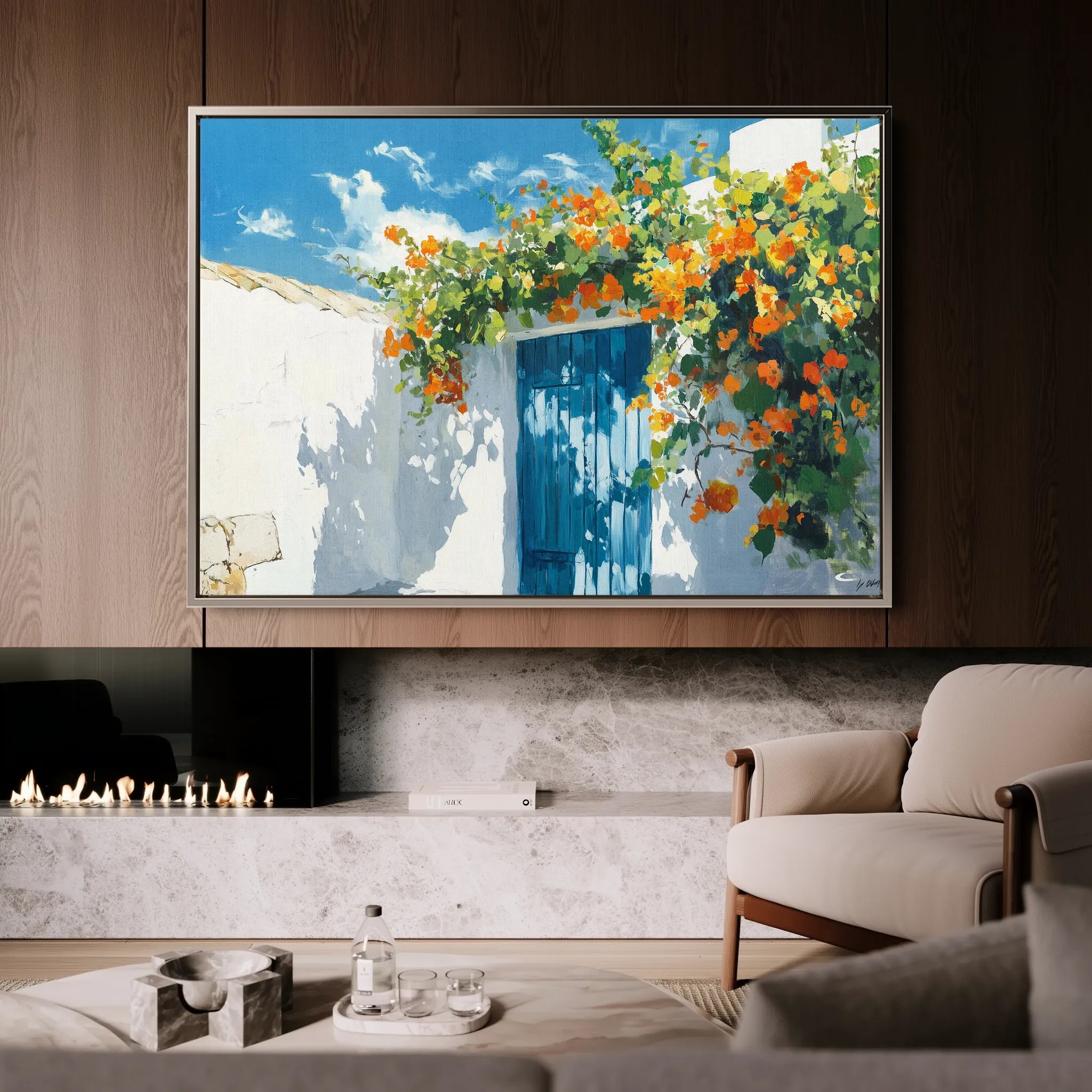 Landscape 493 Canvas Art 18" x 24" / 45 x 60 cm / Black