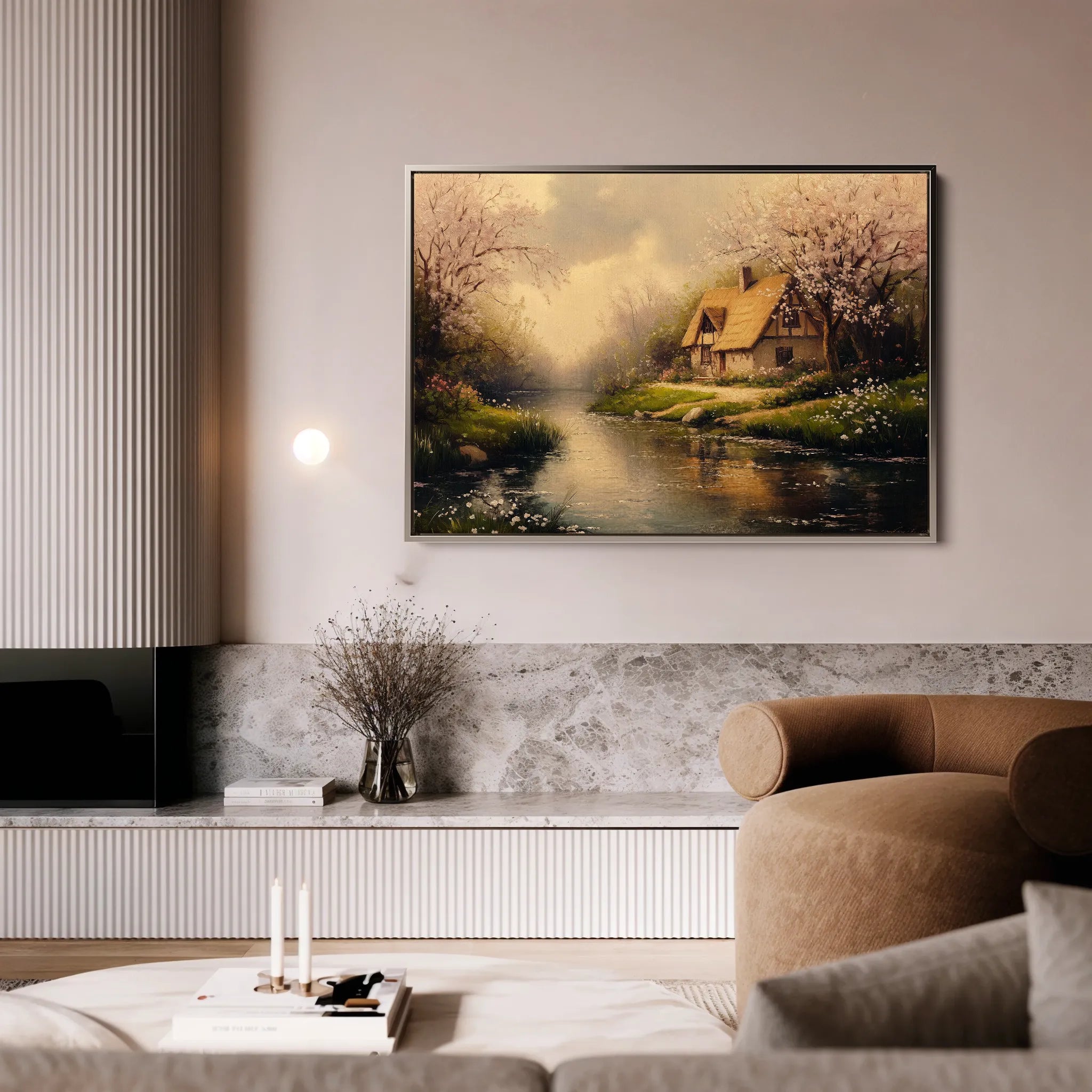 Landscape 494 Canvas Art 18" x 24" / 45 x 60 cm / Black