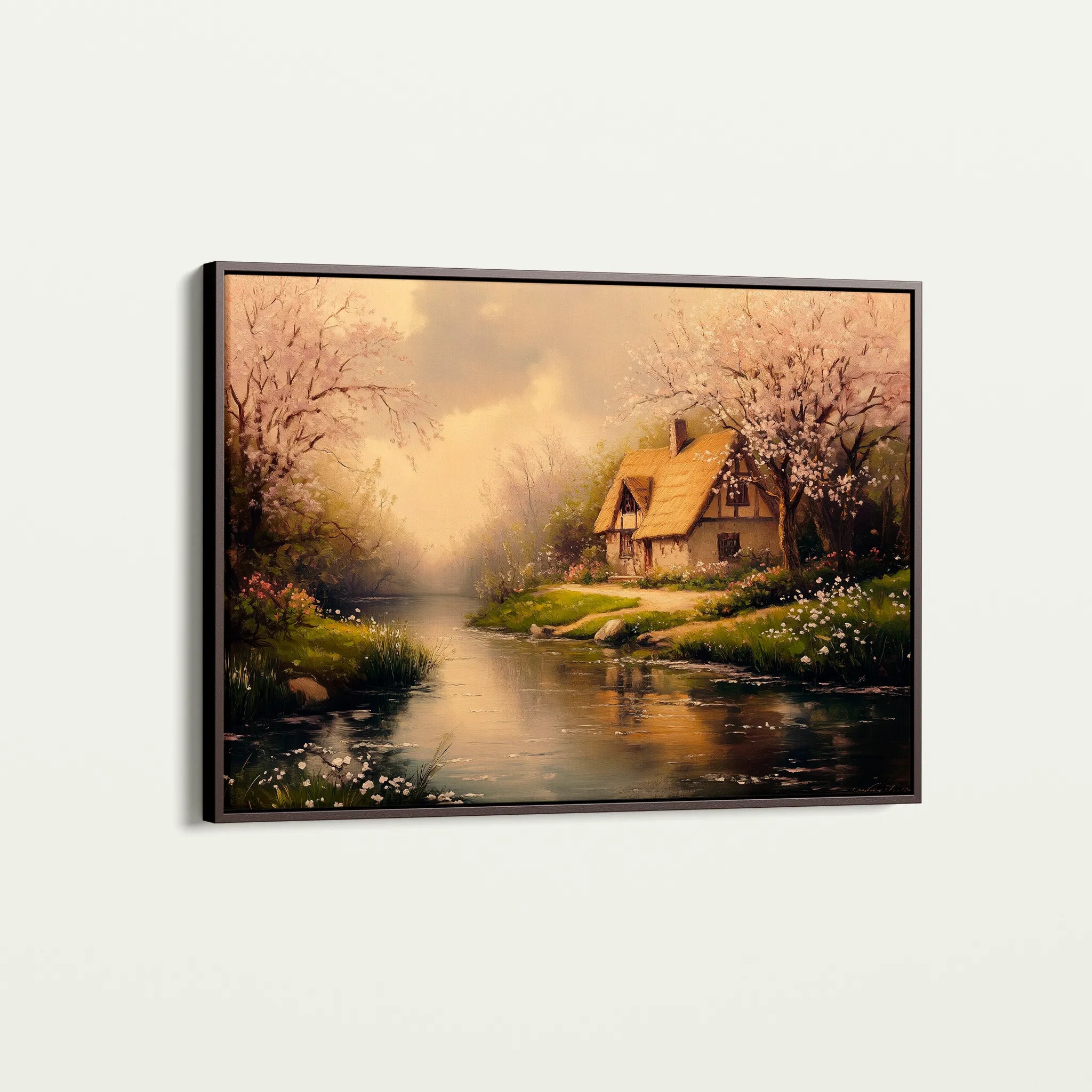 Landscape 494 Canvas Art 18" x 24" / 45 x 60 cm / Black