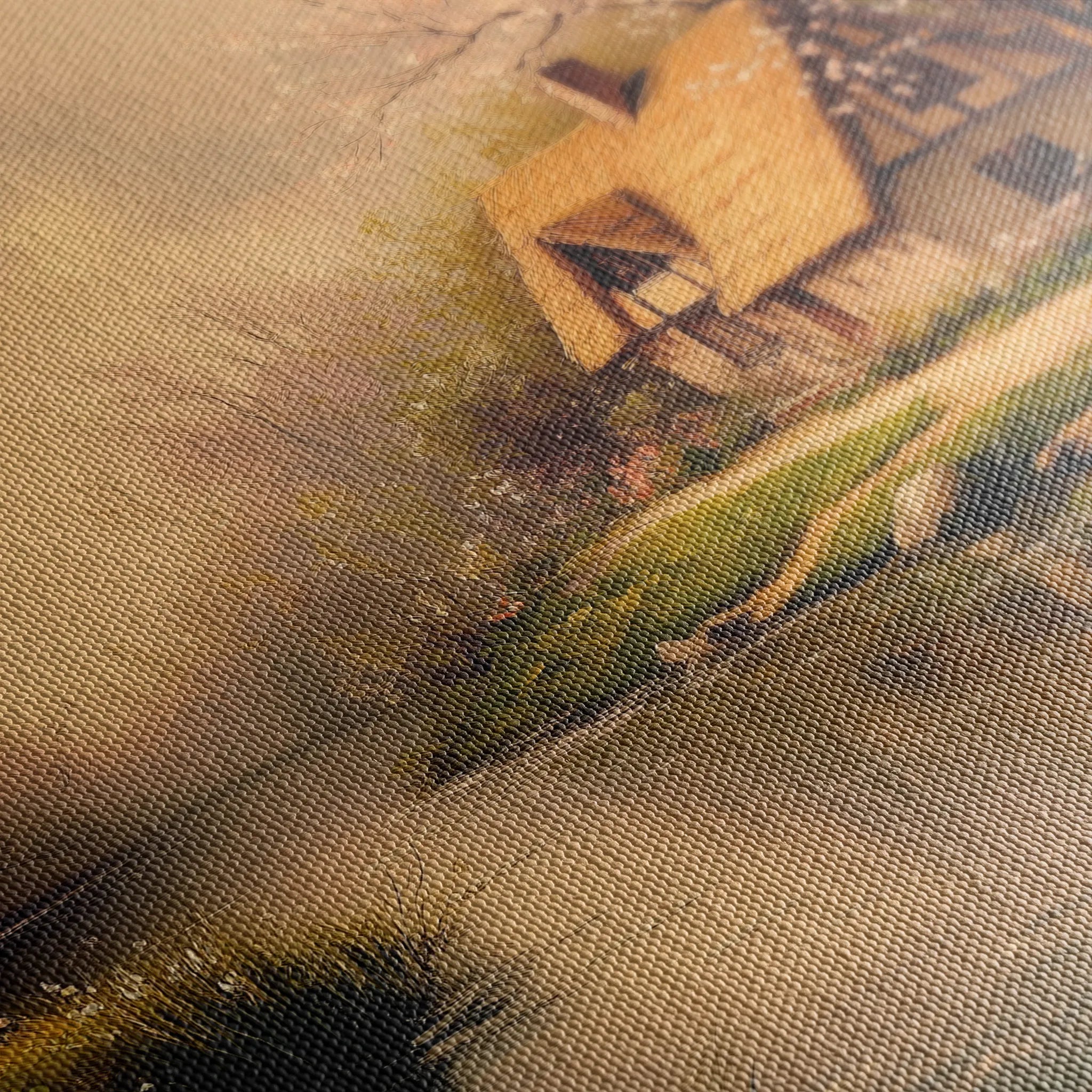 Landscape 494 Canvas Art 18" x 24" / 45 x 60 cm / Black