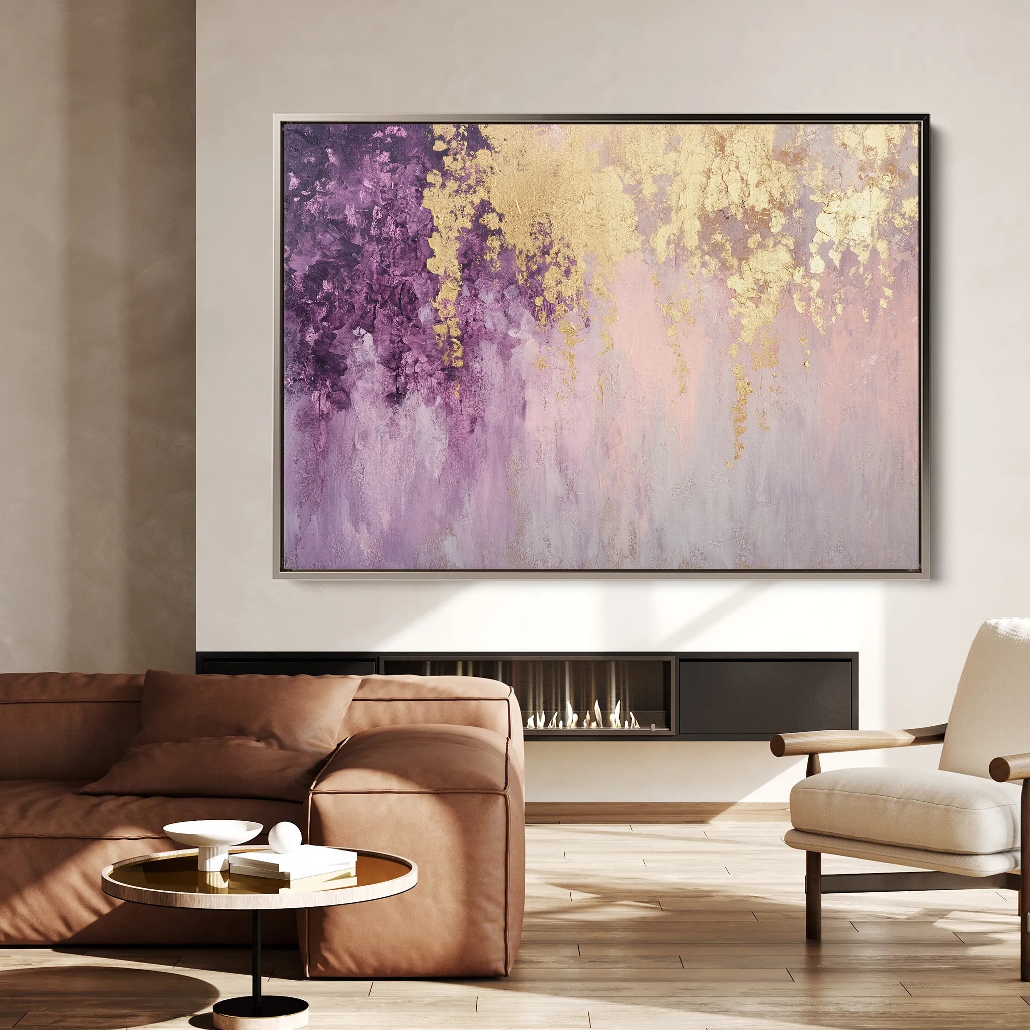 Abstract 495 Canvas Art 18" x 24" / 45 x 60 cm / Black