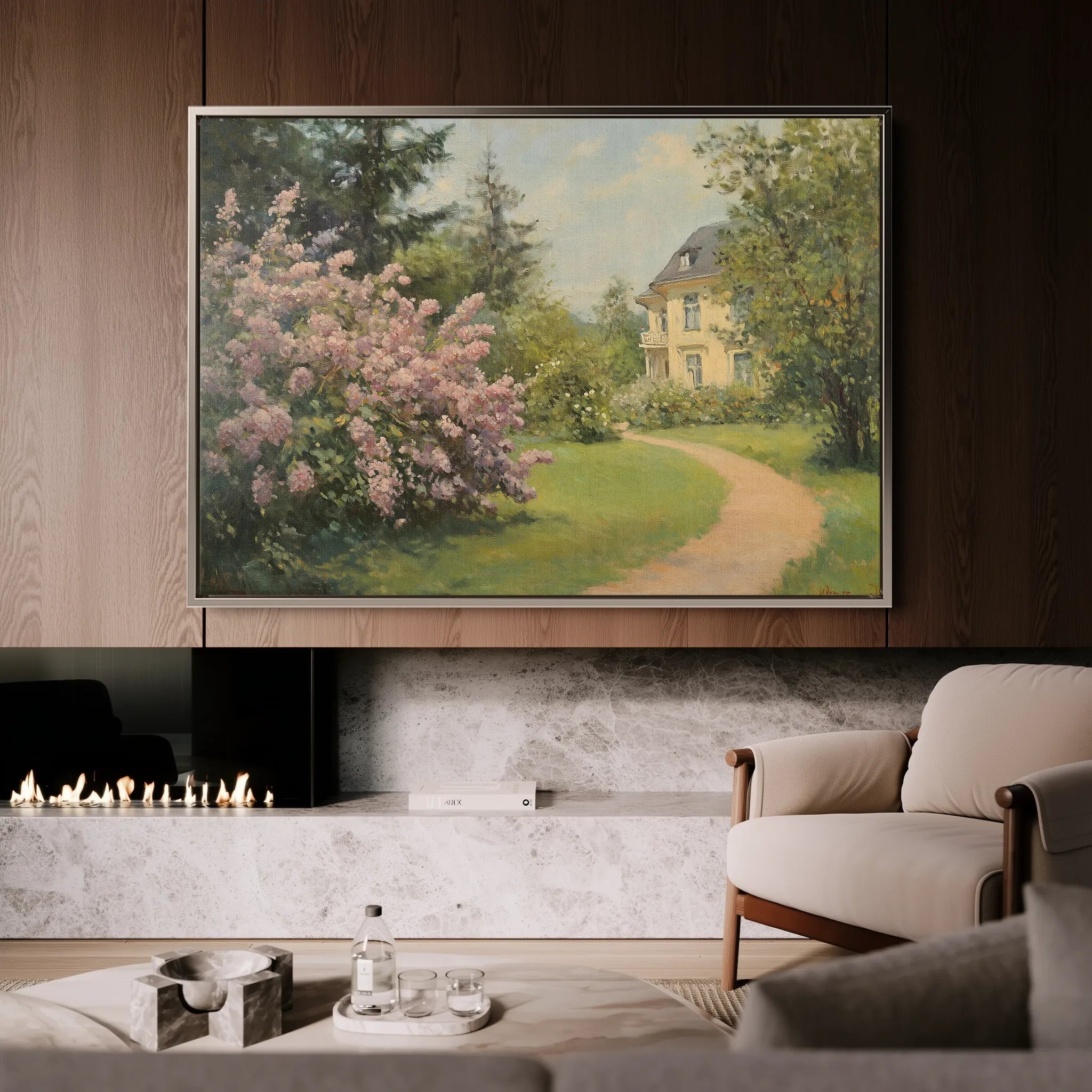 Landscape 495 Canvas Art 18" x 24" / 45 x 60 cm / Black