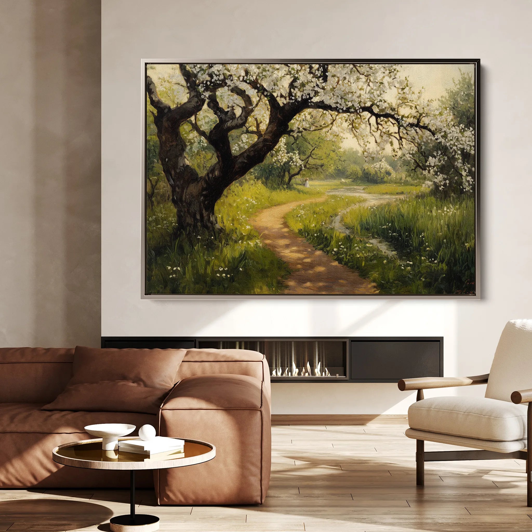 Landscape 496 Canvas Art 18" x 24" / 45 x 60 cm / Black