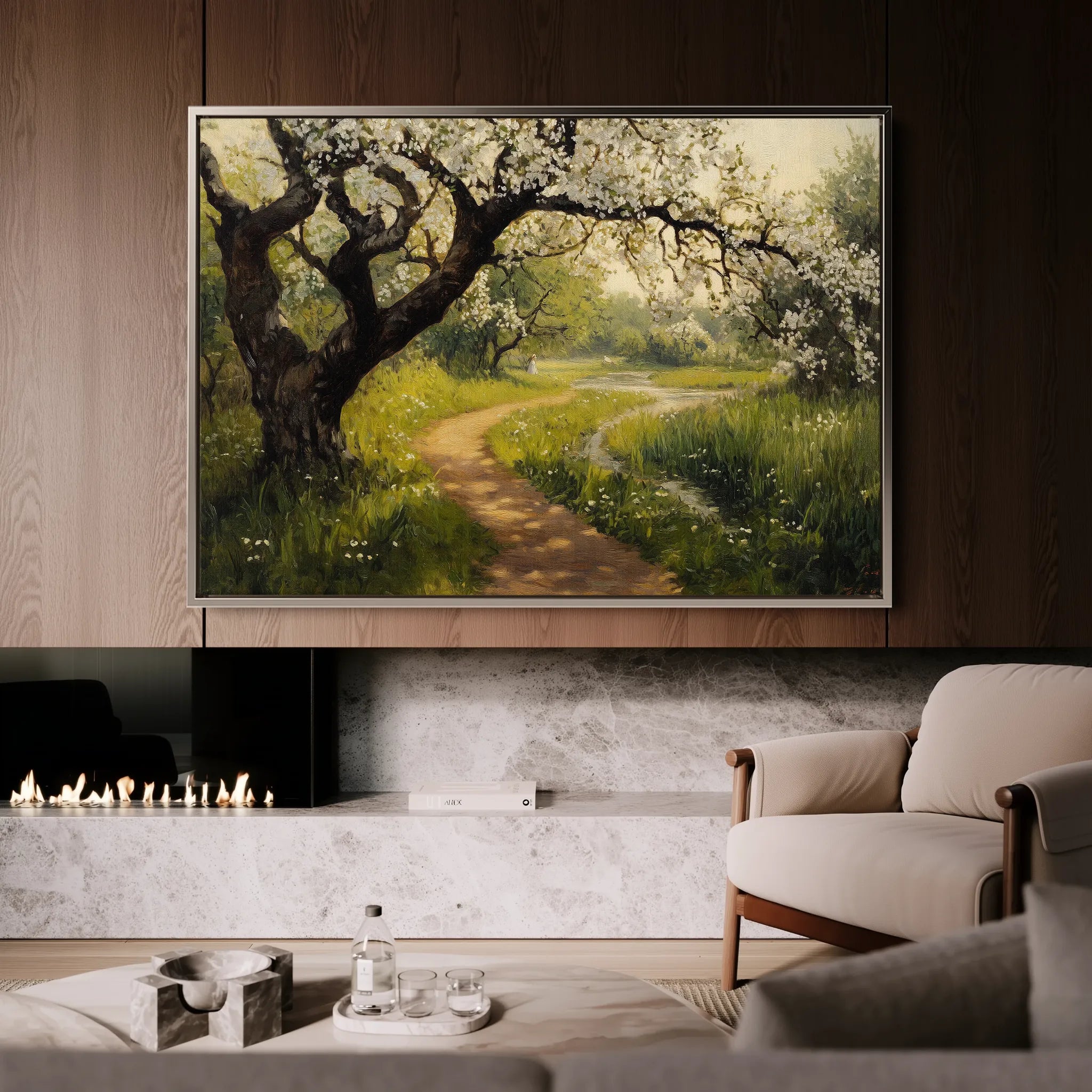 Landscape 496 Canvas Art 18" x 24" / 45 x 60 cm / Black