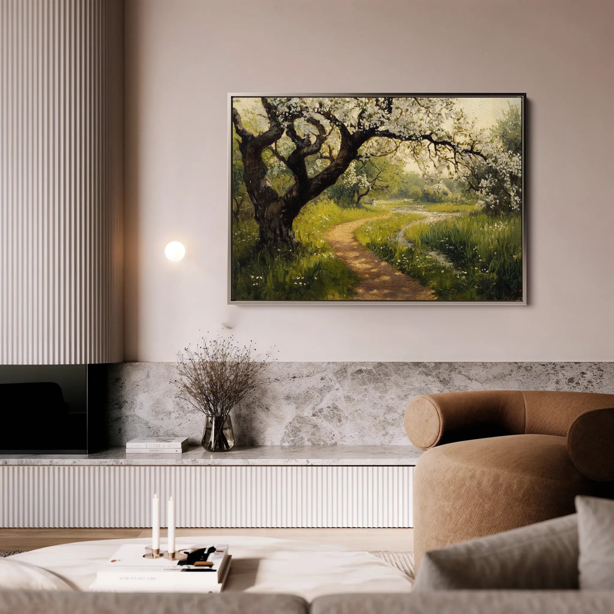 Landscape 496 Canvas Art 18" x 24" / 45 x 60 cm / Black