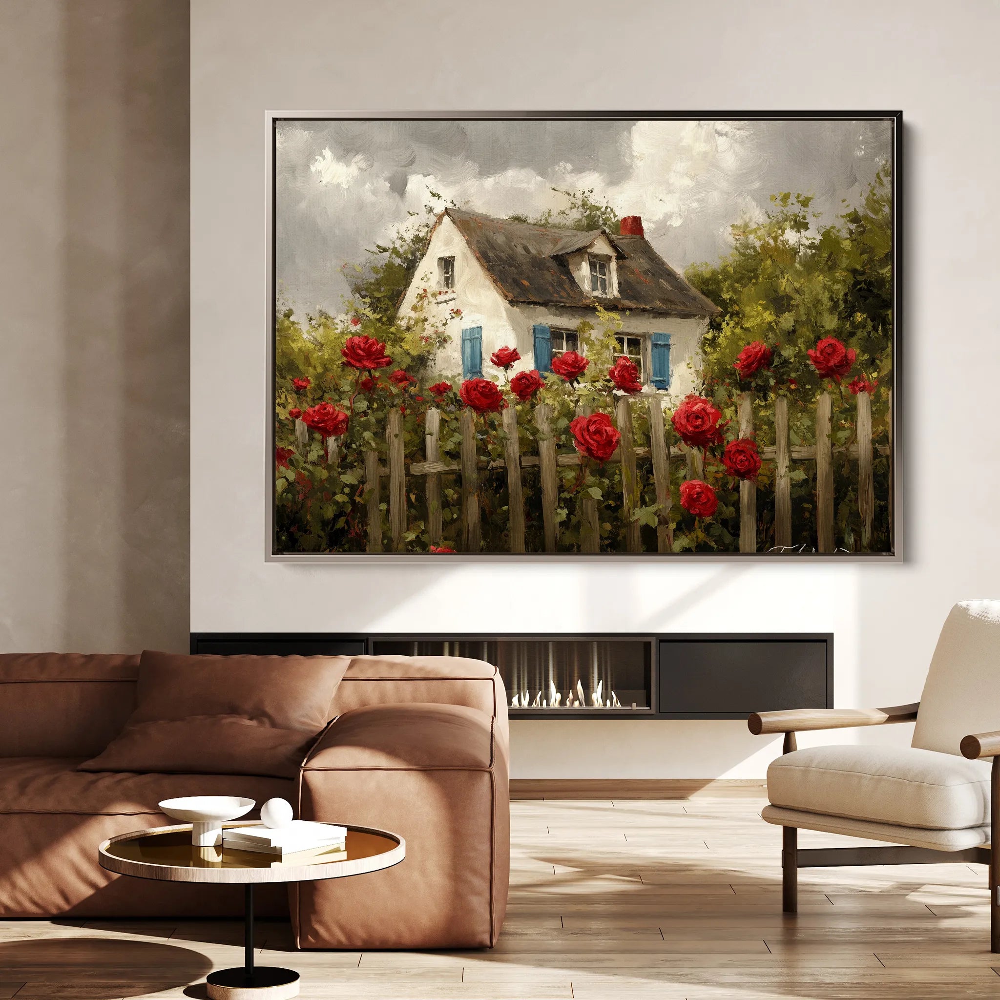 Landscape 497 Canvas Art 18" x 24" / 45 x 60 cm / Black