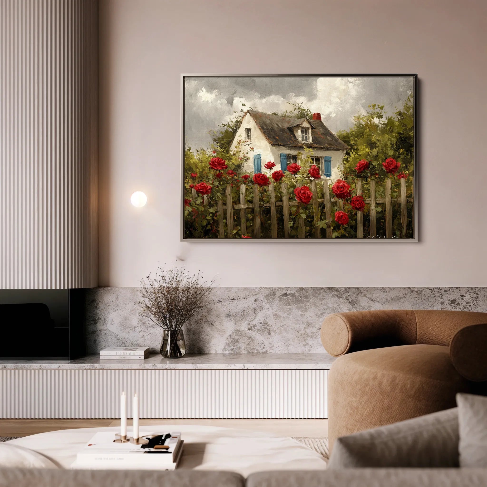 Landscape 497 Canvas Art 18" x 24" / 45 x 60 cm / Black
