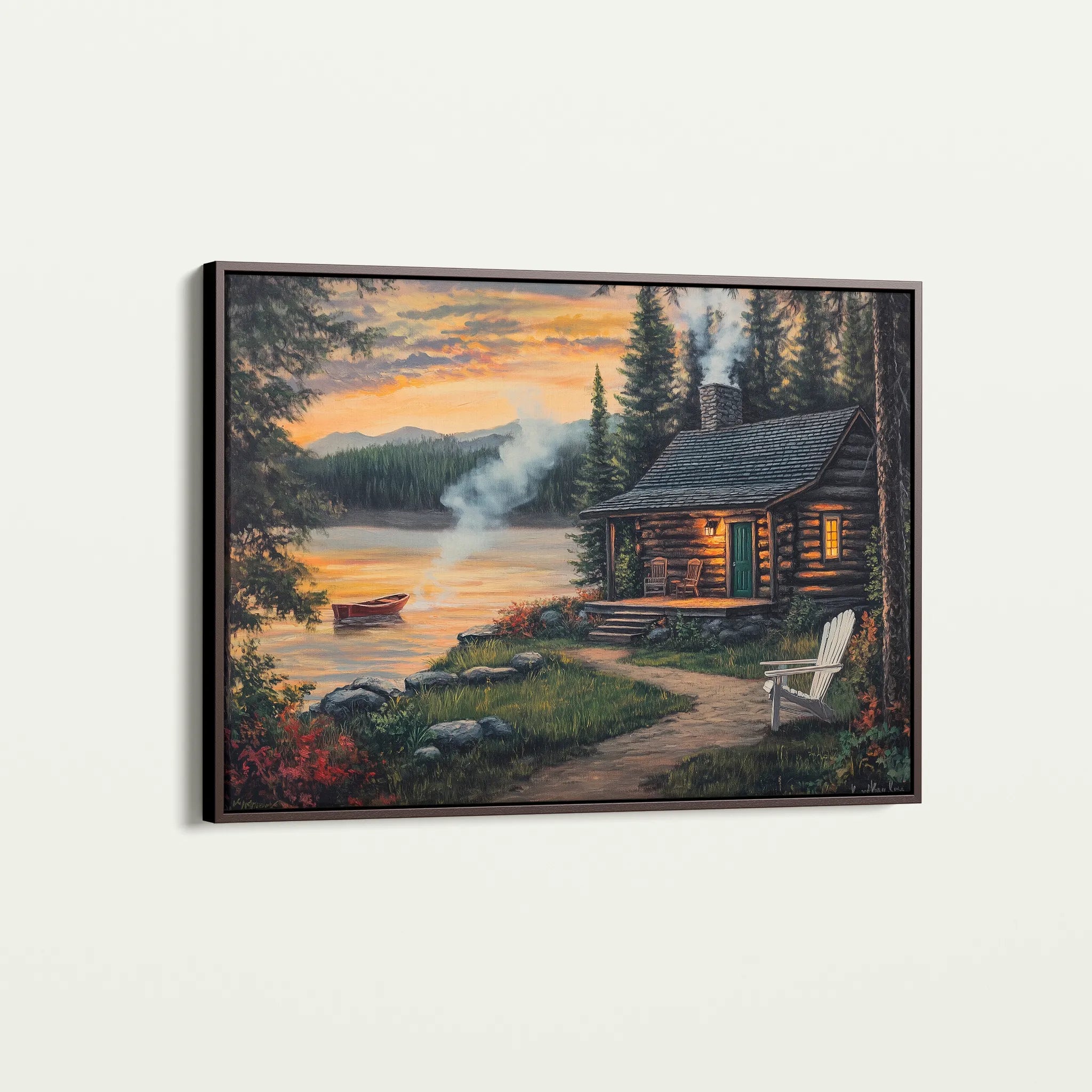 Landscape 498 Canvas Art 18" x 24" / 45 x 60 cm / Black