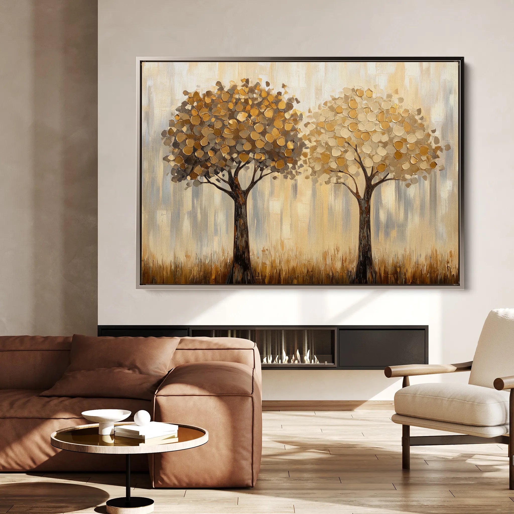 Landscape 499 Canvas Art 18" x 24" / 45 x 60 cm / Black