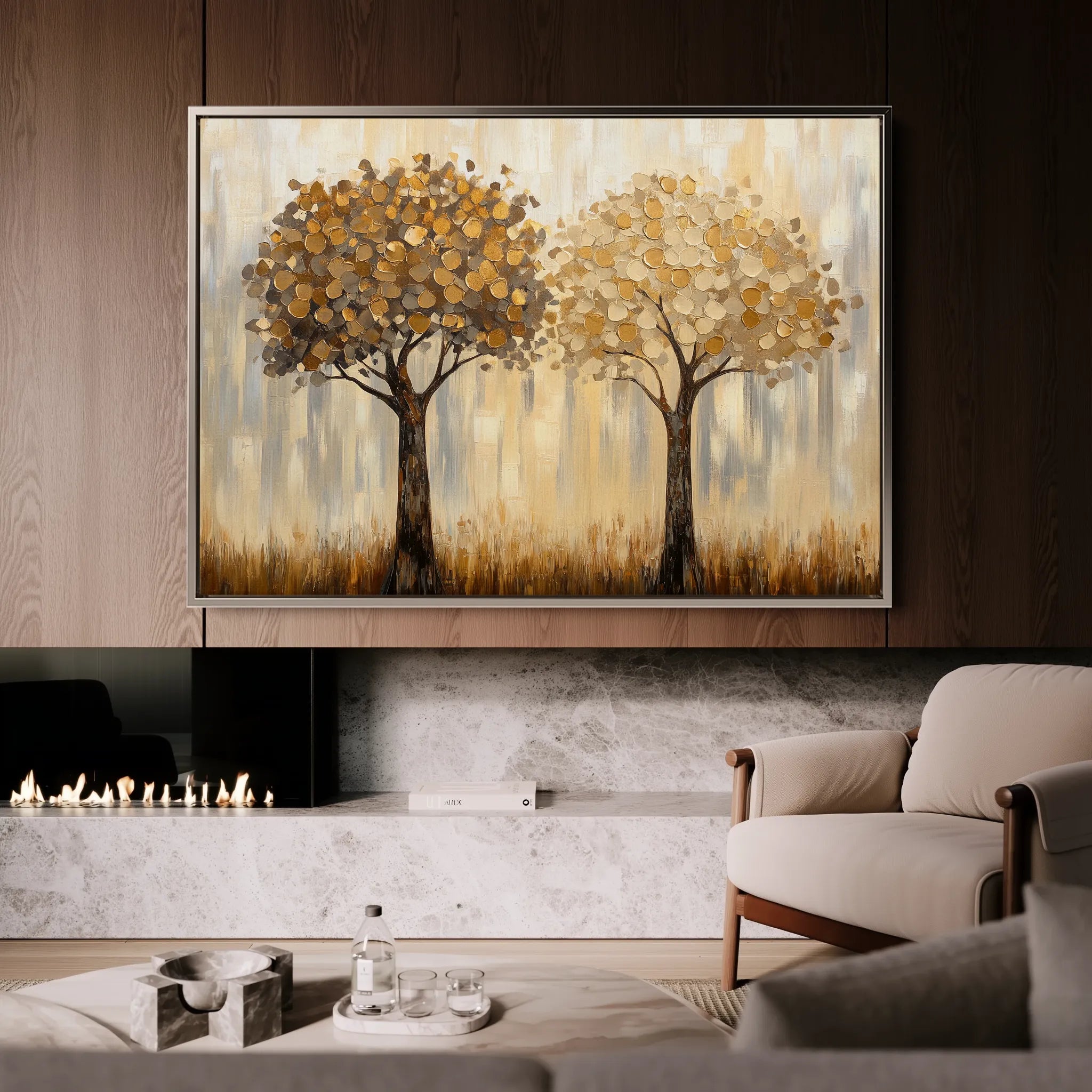 Landscape 499 Canvas Art 18" x 24" / 45 x 60 cm / Black