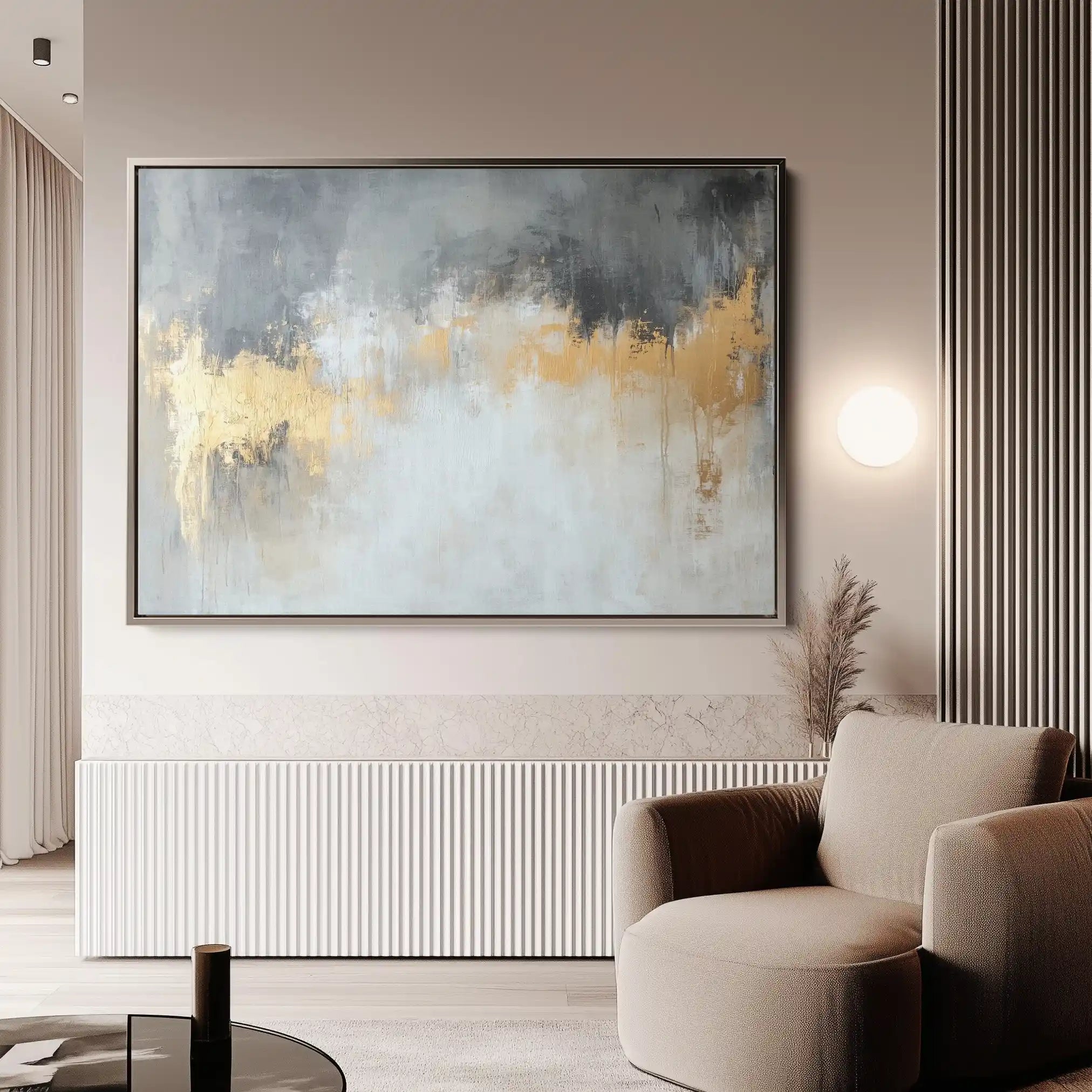 Abstract 500 Canvas Art 18" x 24" / 45 x 60 cm / Black