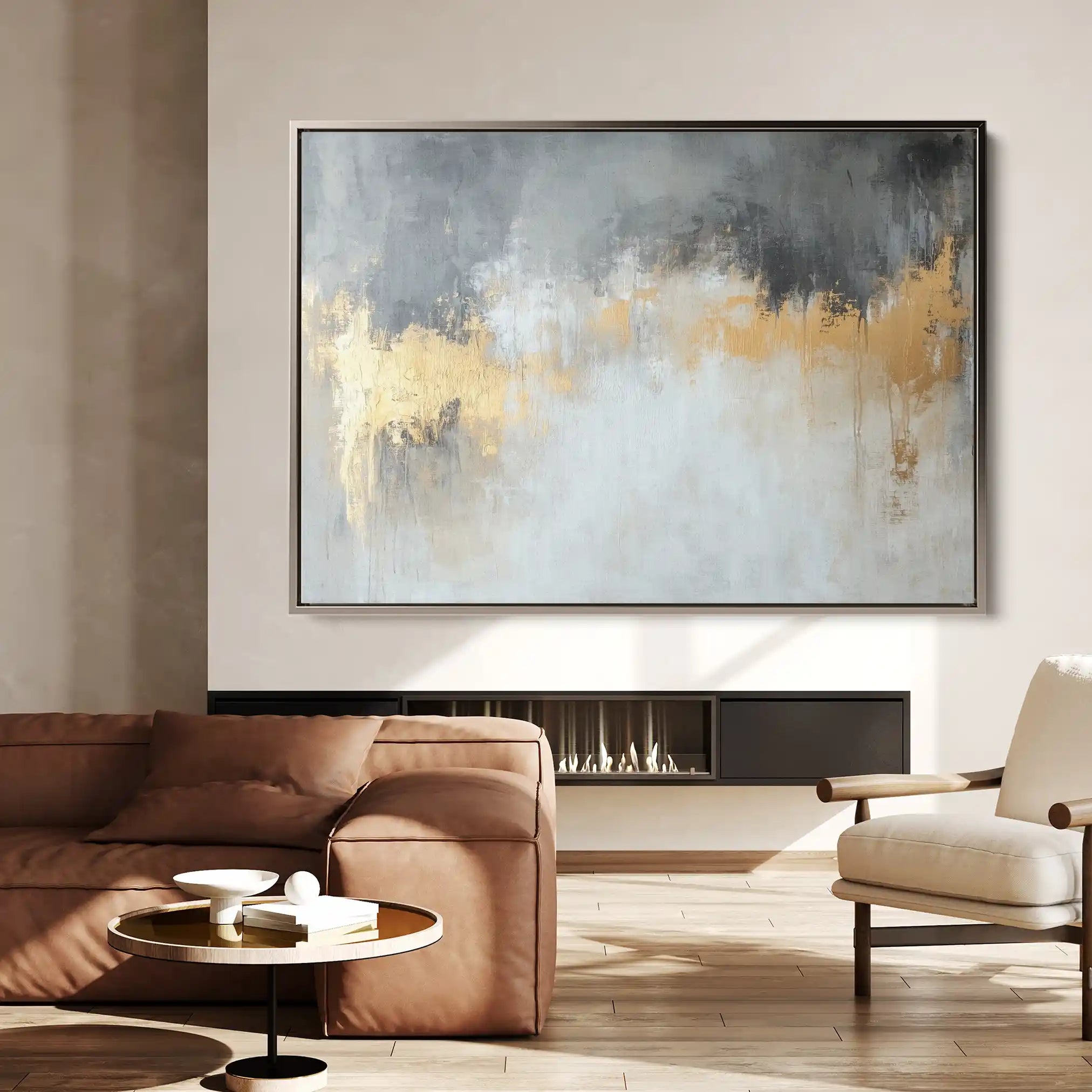 Abstract 500 Canvas Art 18" x 24" / 45 x 60 cm / Black