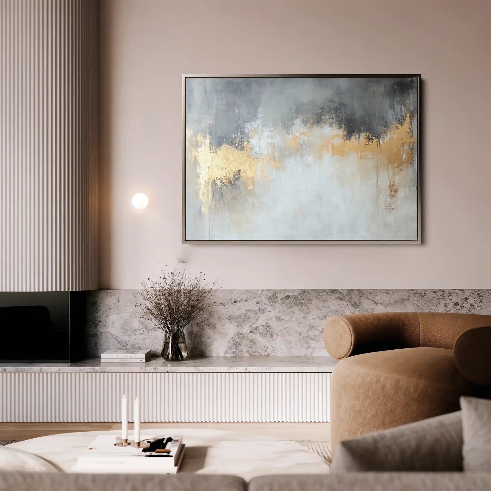 Abstract 500 Canvas Art 18" x 24" / 45 x 60 cm / Black