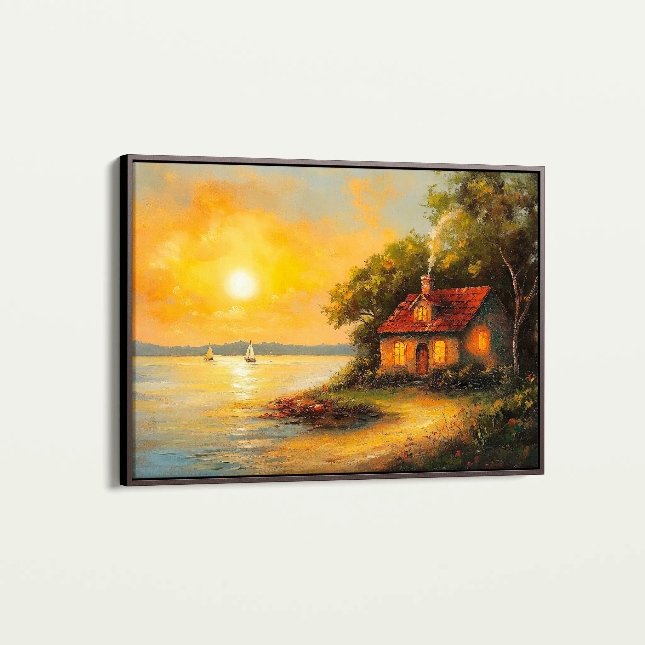 Landscape 500 Canvas Art 18" x 24" / 45 x 60 cm / Black