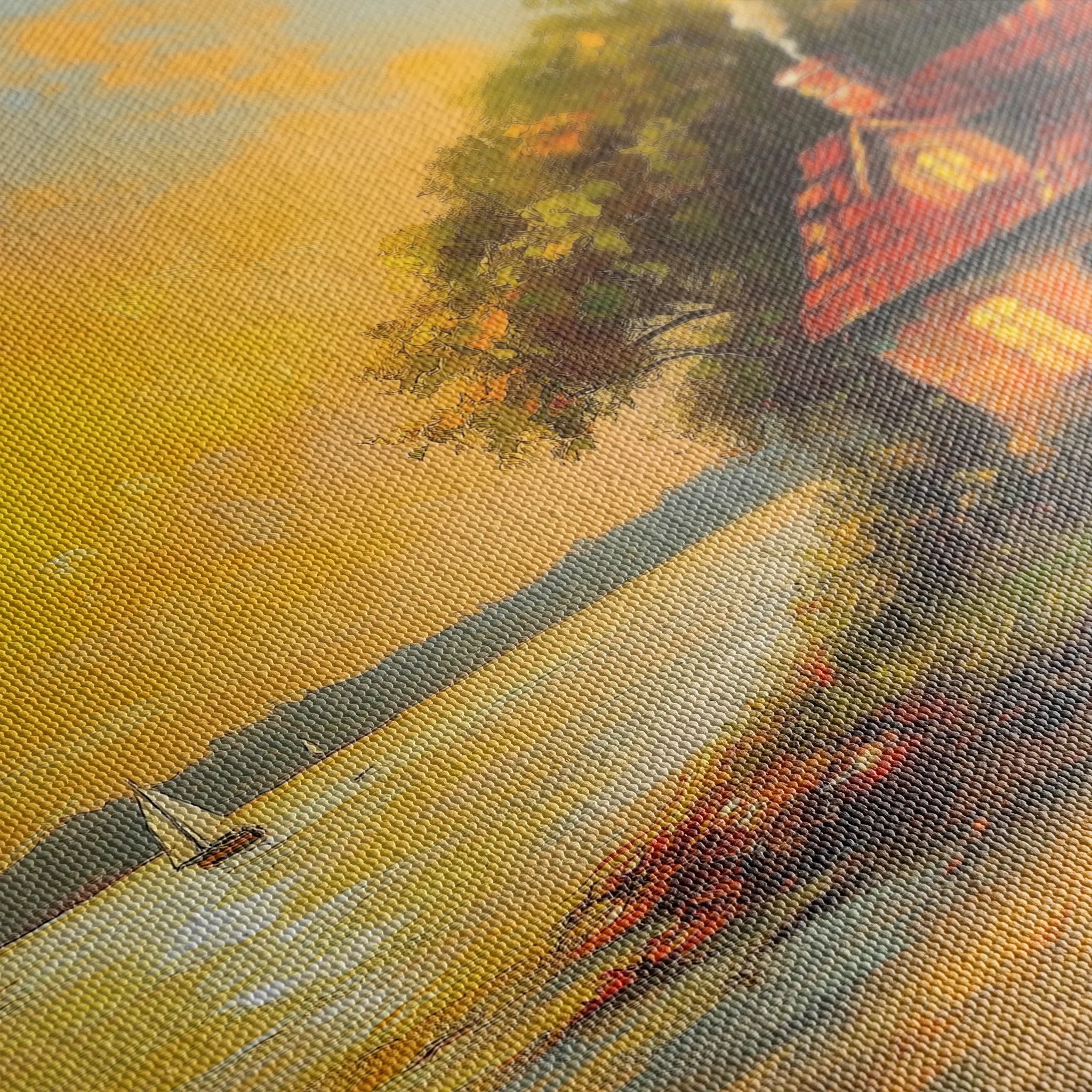 Landscape 500 Canvas Art 18" x 24" / 45 x 60 cm / Black
